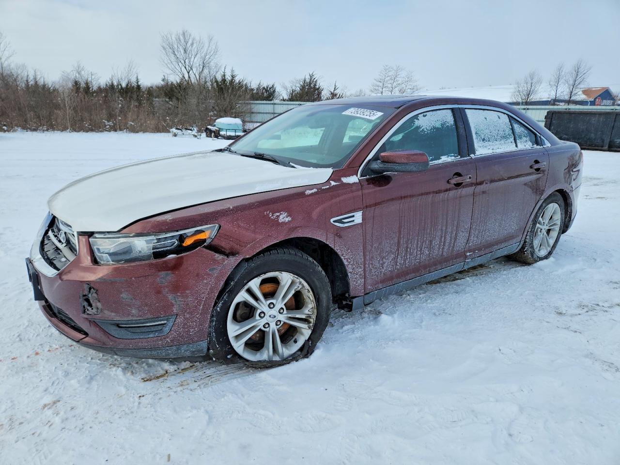 2015 Ford Taurus Sel Burgundy vin: 1FAHP2E83FG112404