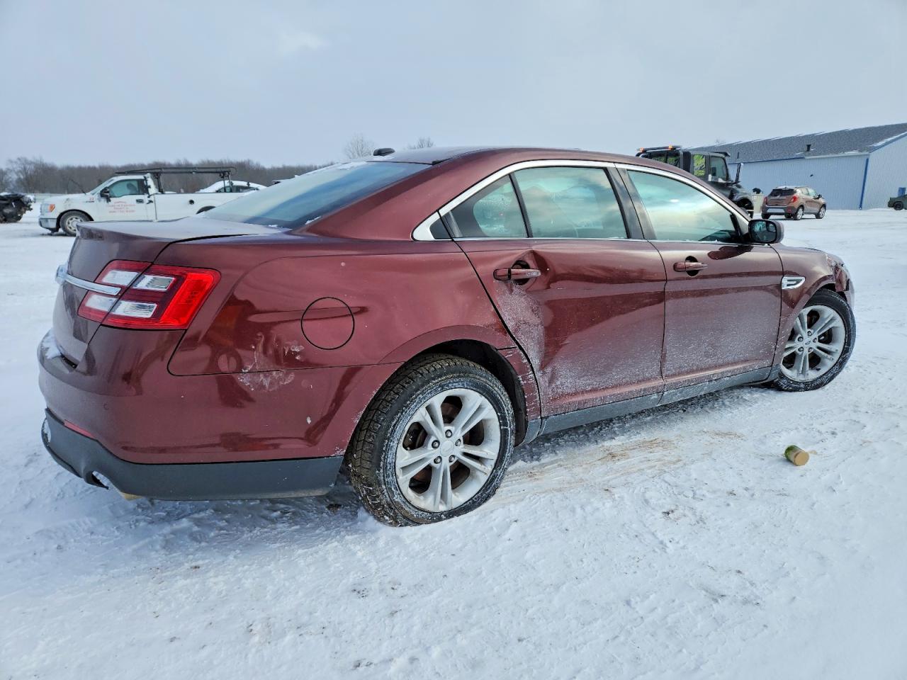 2015 Ford Taurus Sel Burgundy vin: 1FAHP2E83FG112404