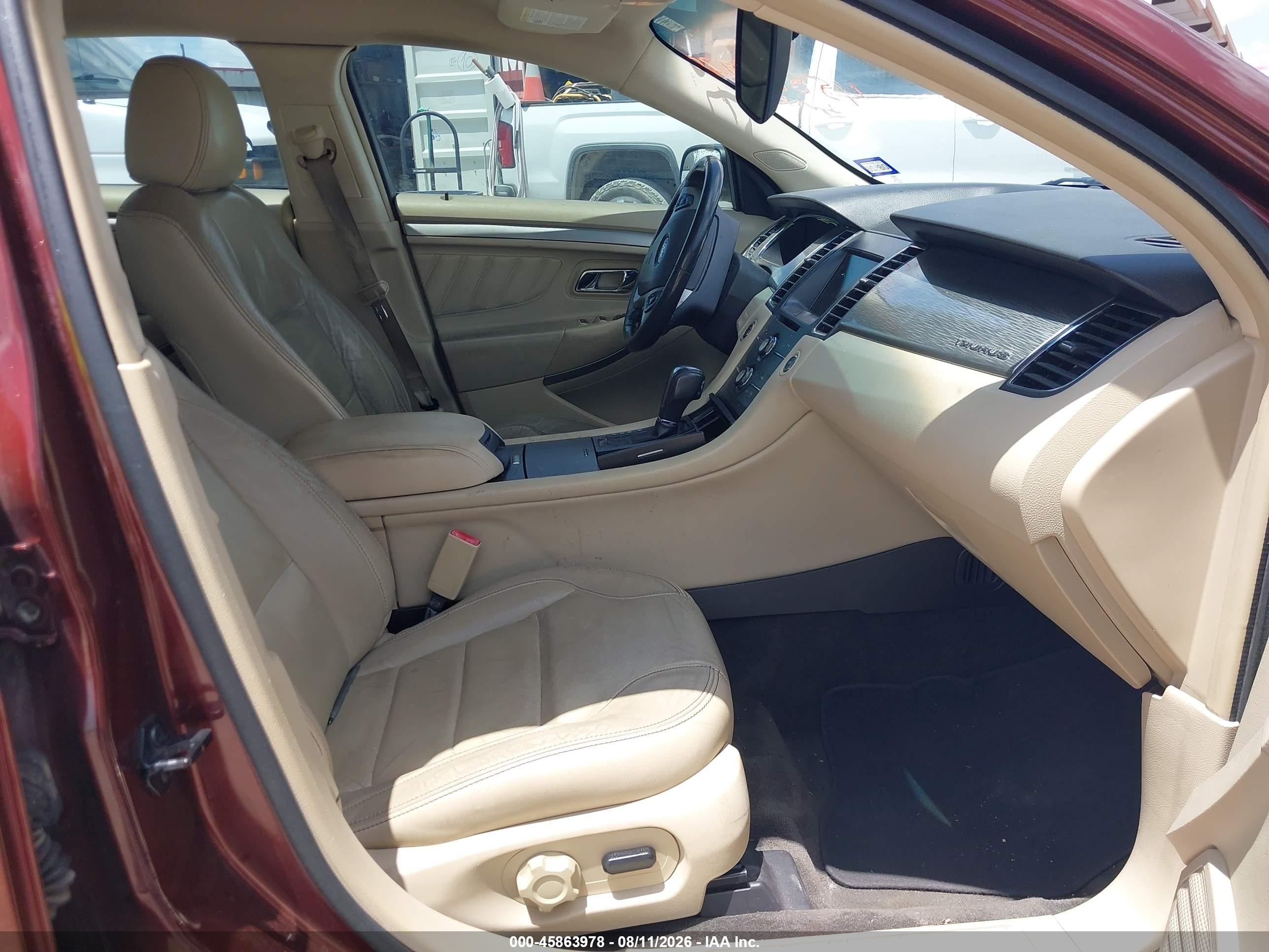 2015 Ford Taurus Sel Red vin: 1FAHP2E83FG114041