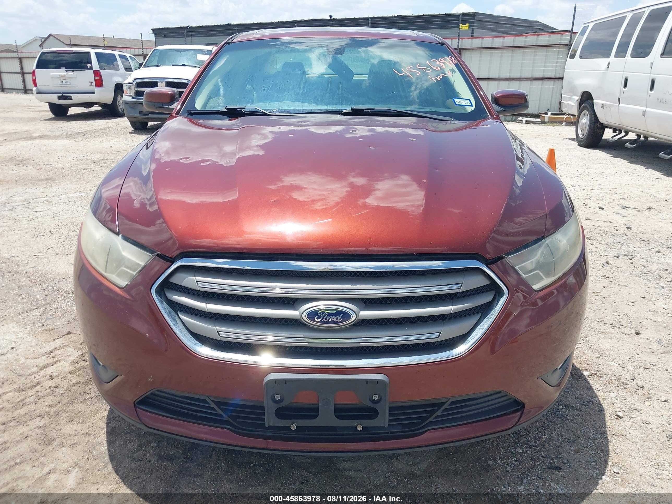 2015 Ford Taurus Sel Red vin: 1FAHP2E83FG114041