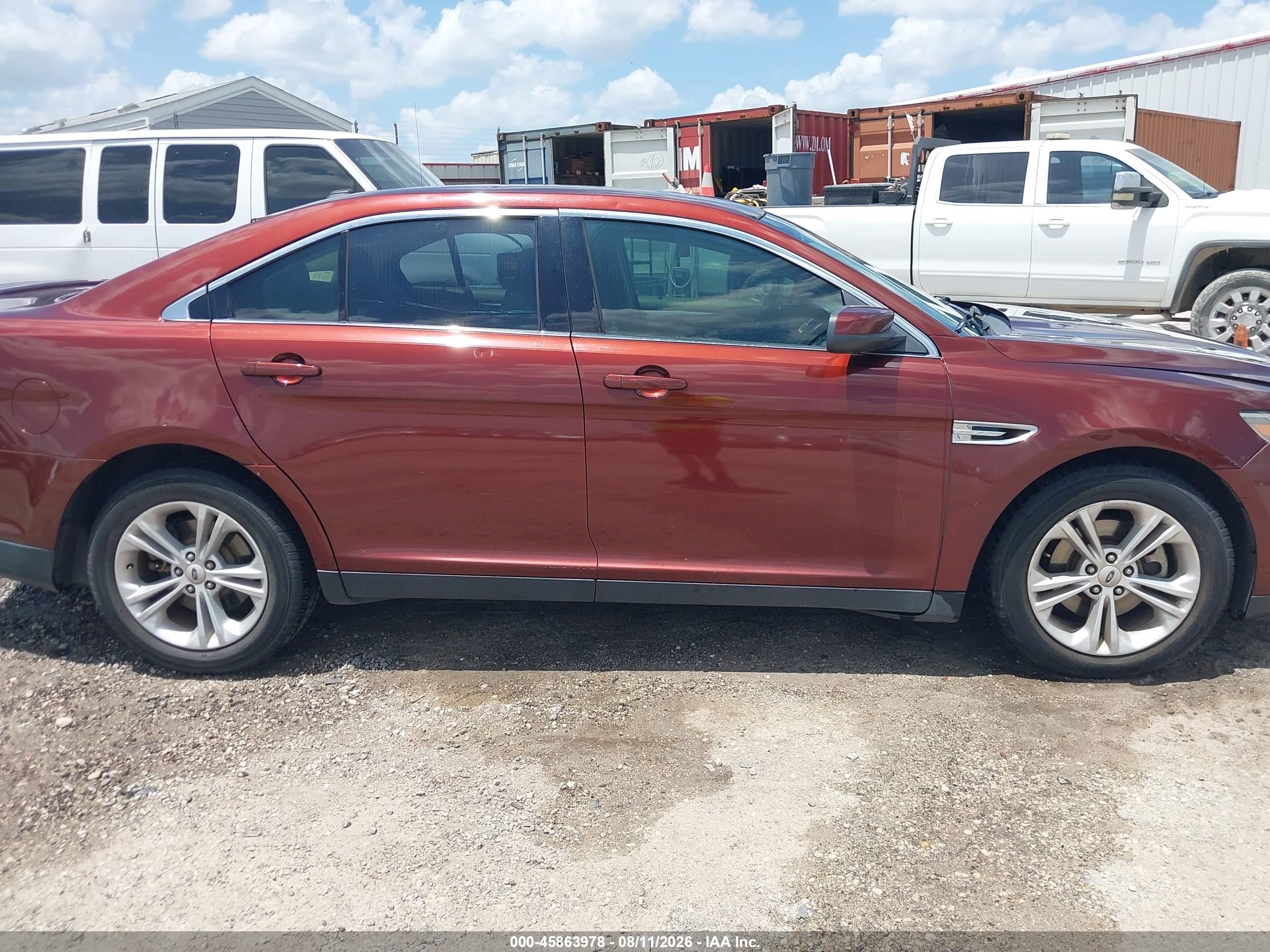 2015 Ford Taurus Sel Red vin: 1FAHP2E83FG114041