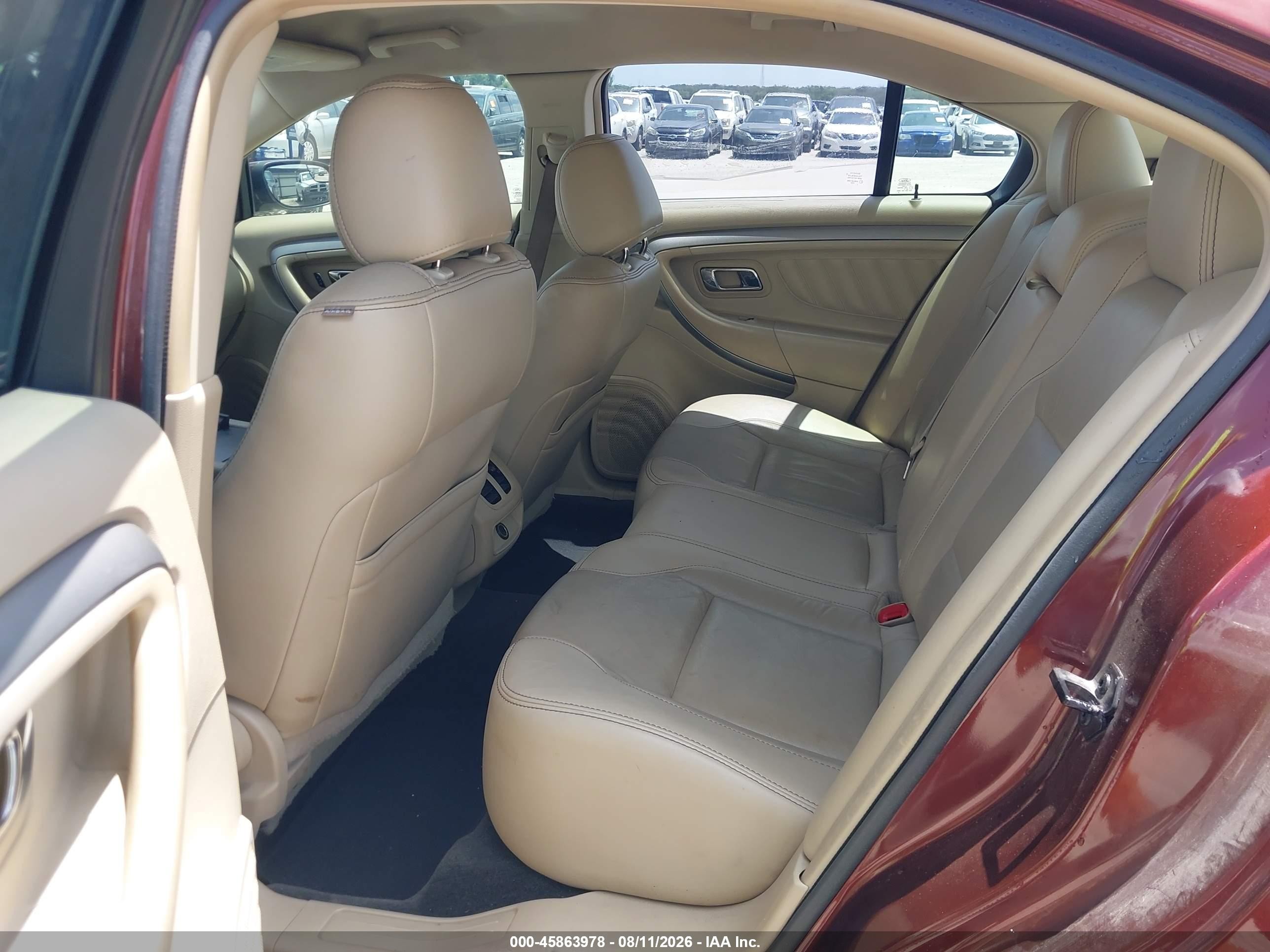 2015 Ford Taurus Sel Red vin: 1FAHP2E83FG114041