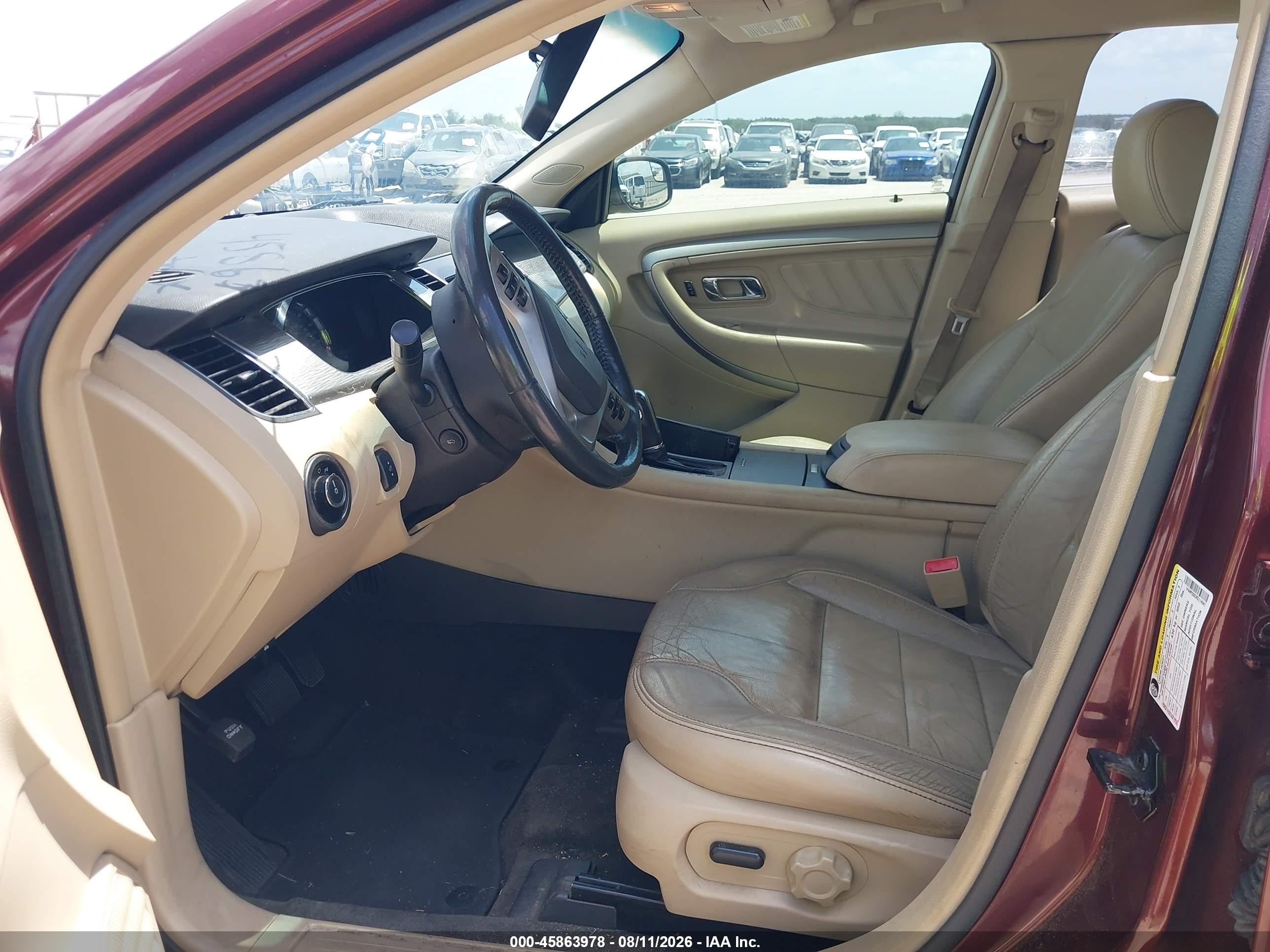 2015 Ford Taurus Sel Red vin: 1FAHP2E83FG114041