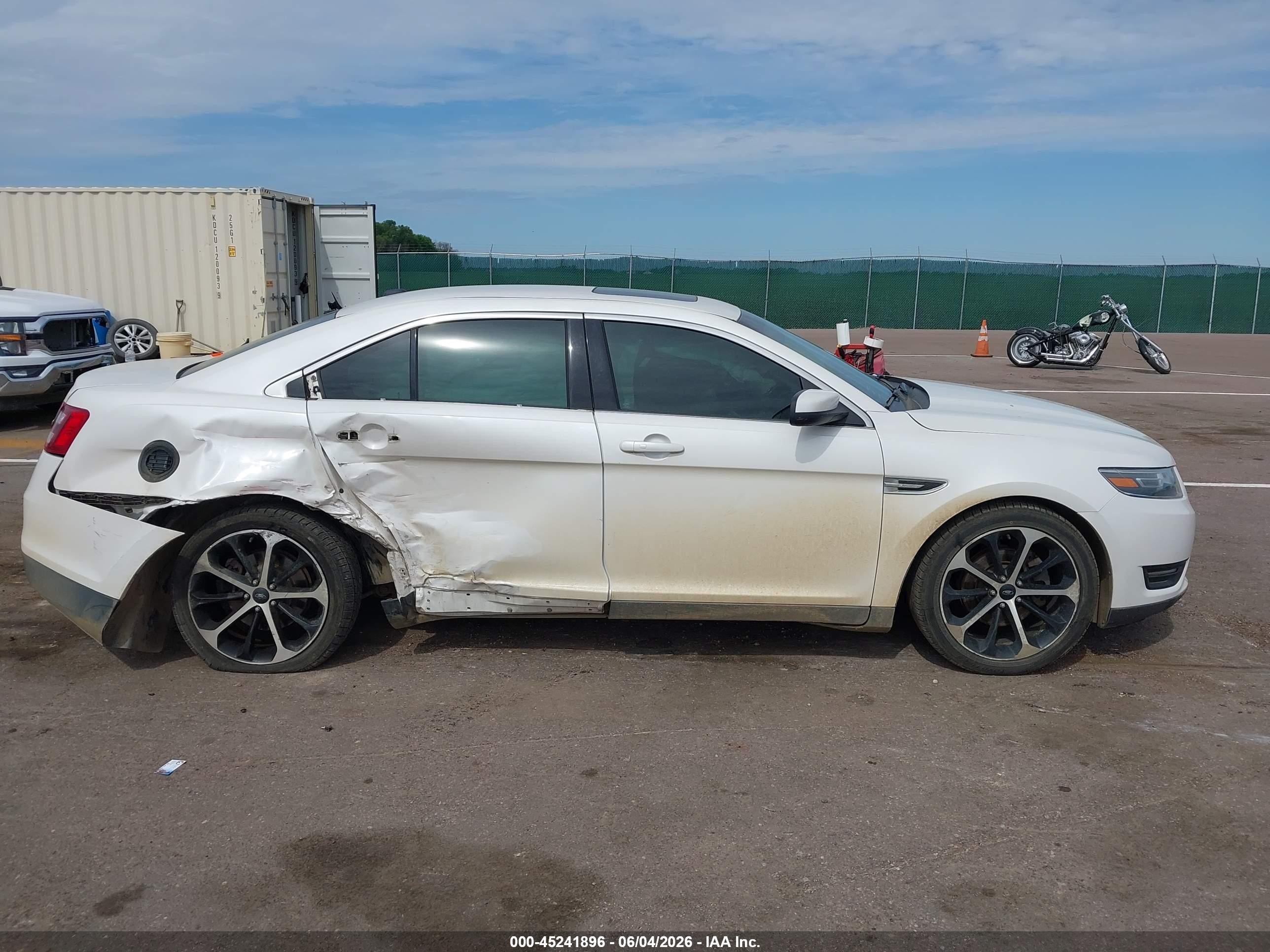 2015 Ford Taurus Sel White vin: 1FAHP2E83FG193615
