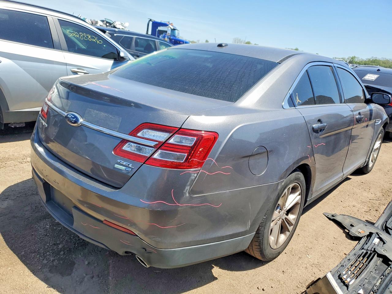 2013 Ford Taurus Sel Серый vin: 1FAHP2E84DG103109