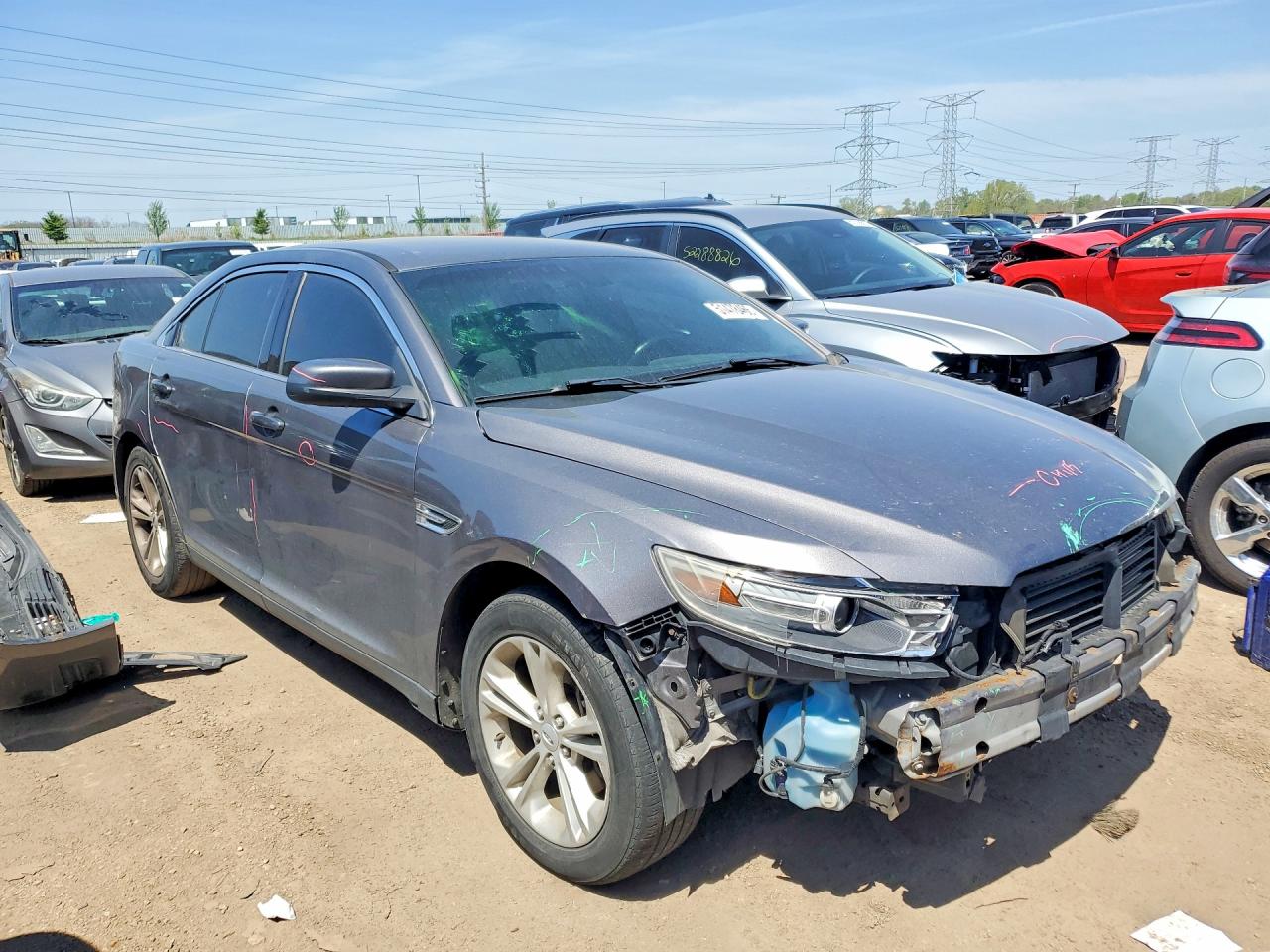 2013 Ford Taurus Sel Серый vin: 1FAHP2E84DG103109