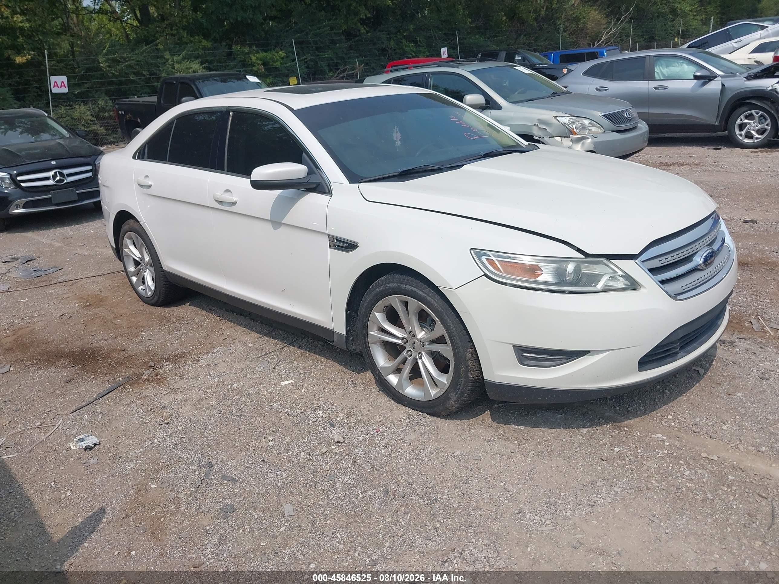 2013 Ford Taurus Sel White vin: 1FAHP2E84DG159776