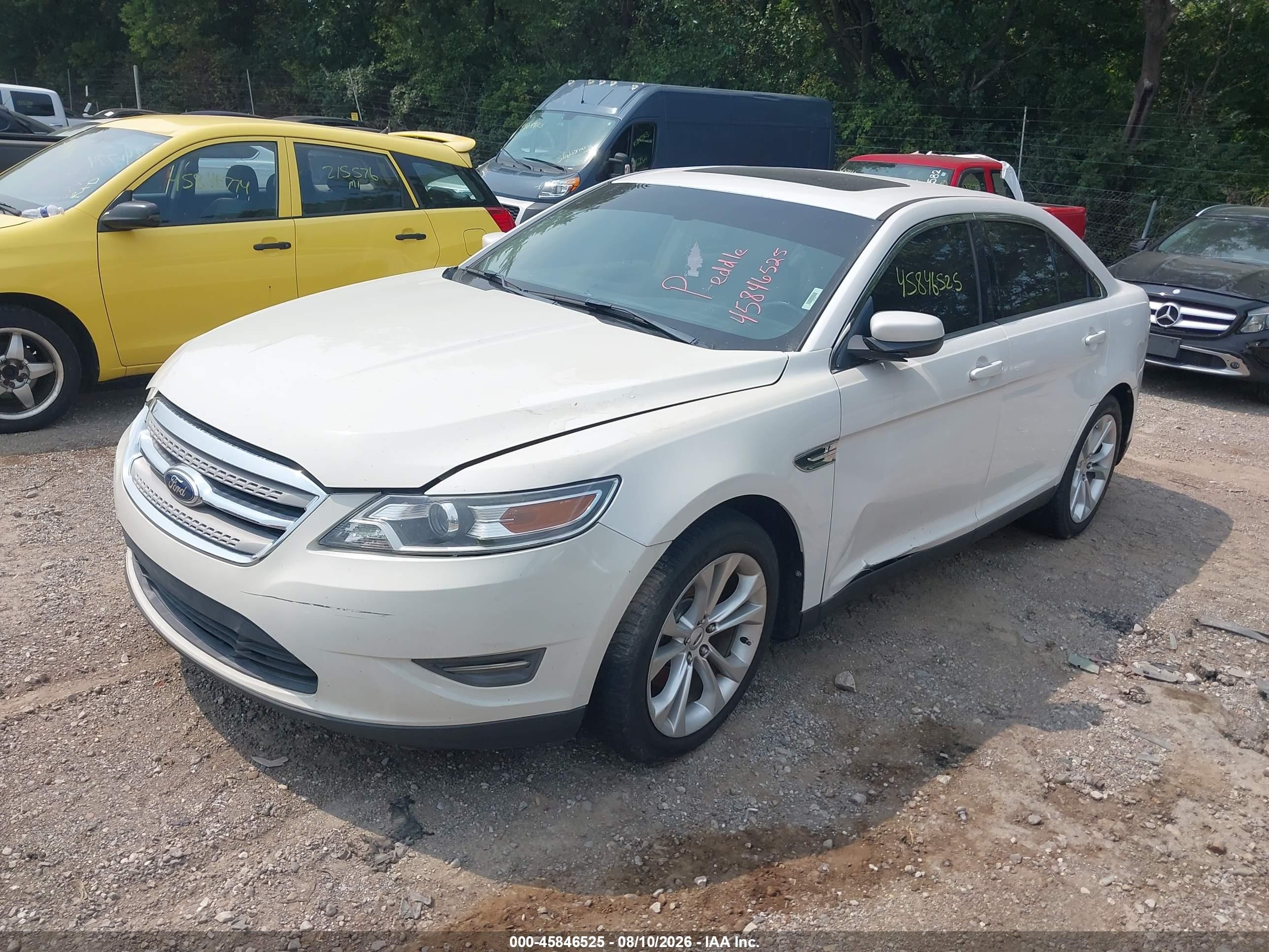 2013 Ford Taurus Sel White vin: 1FAHP2E84DG159776