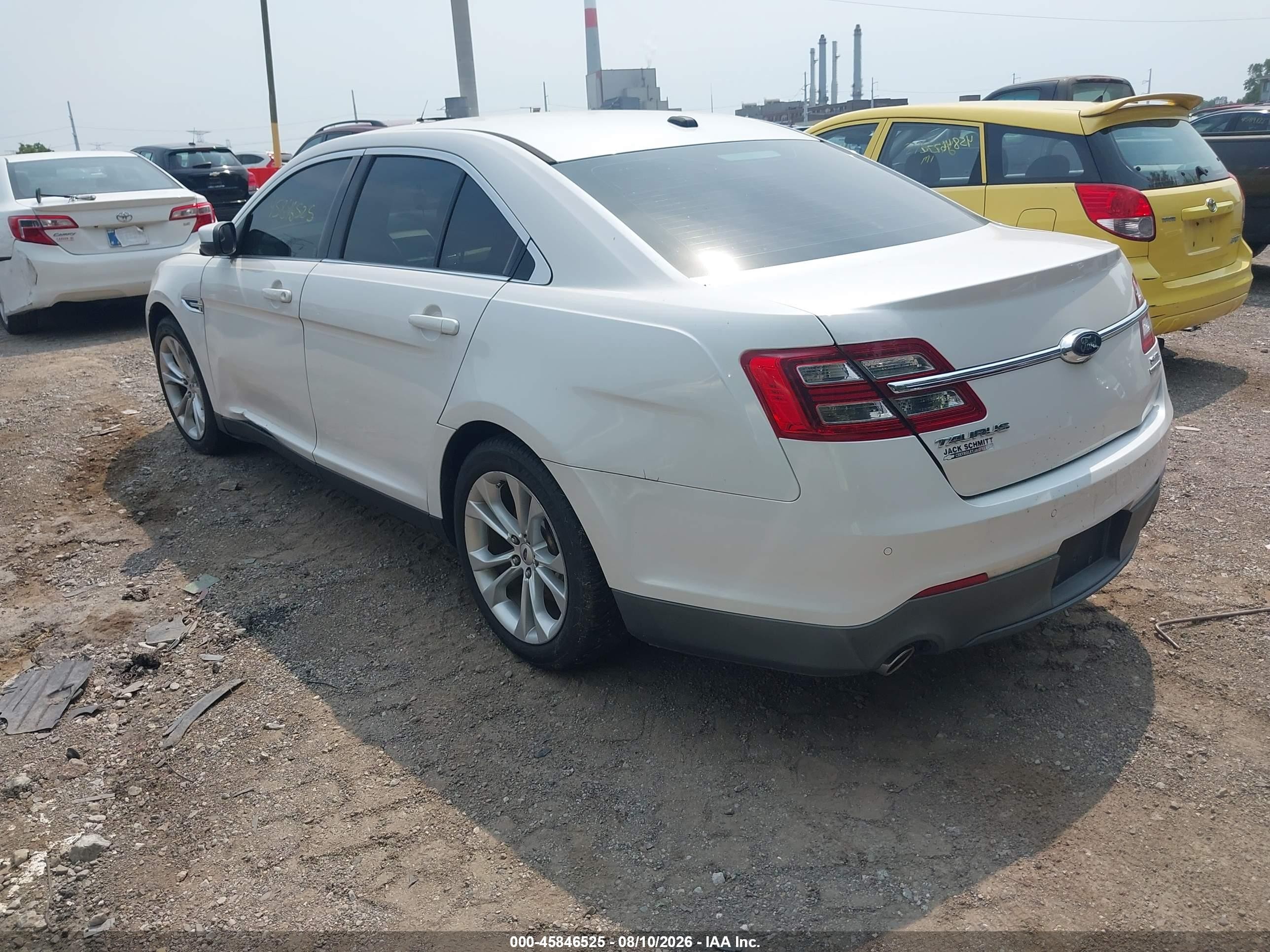 2013 Ford Taurus Sel White vin: 1FAHP2E84DG159776
