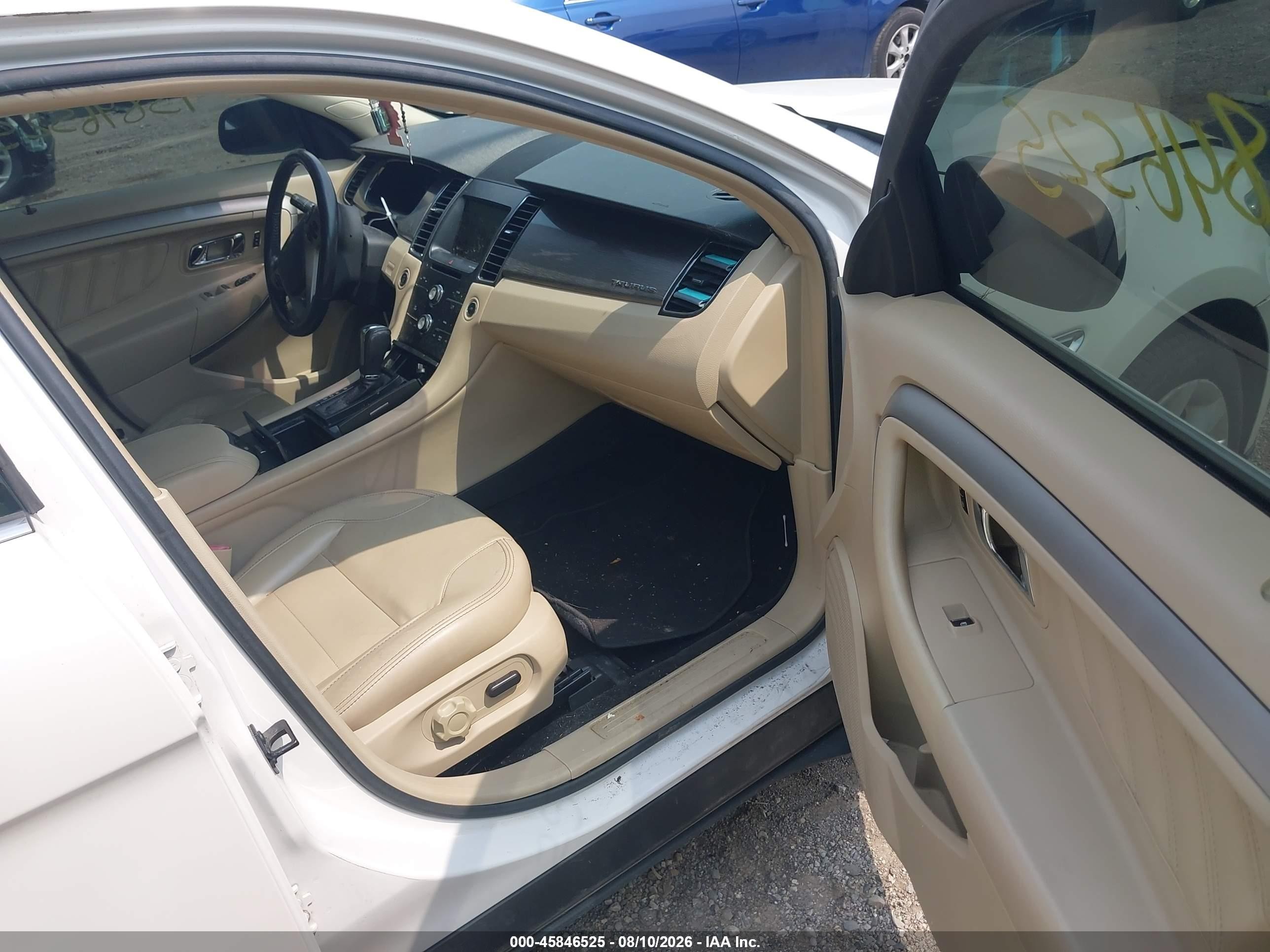 2013 Ford Taurus Sel White vin: 1FAHP2E84DG159776