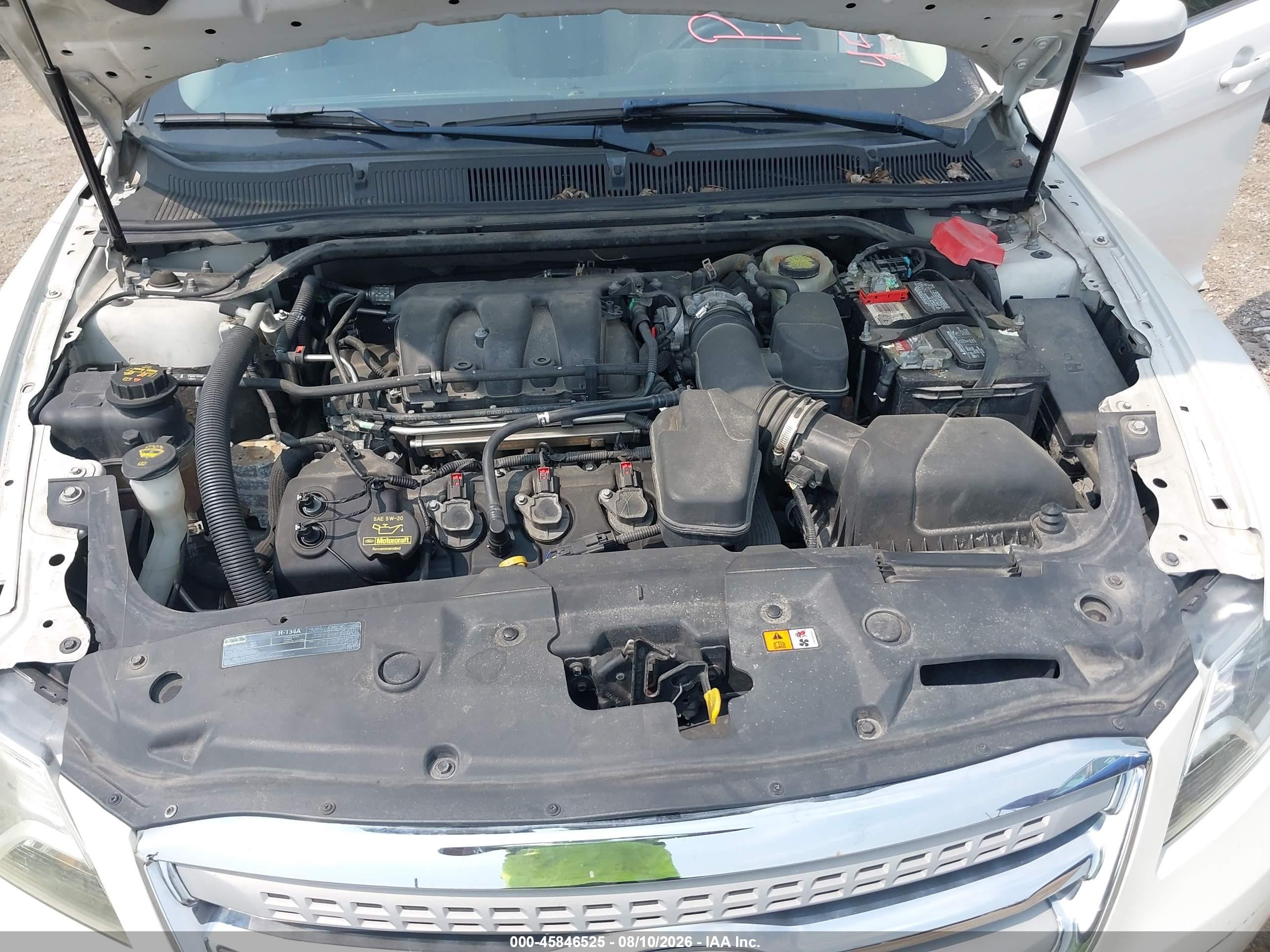 2013 Ford Taurus Sel White vin: 1FAHP2E84DG159776