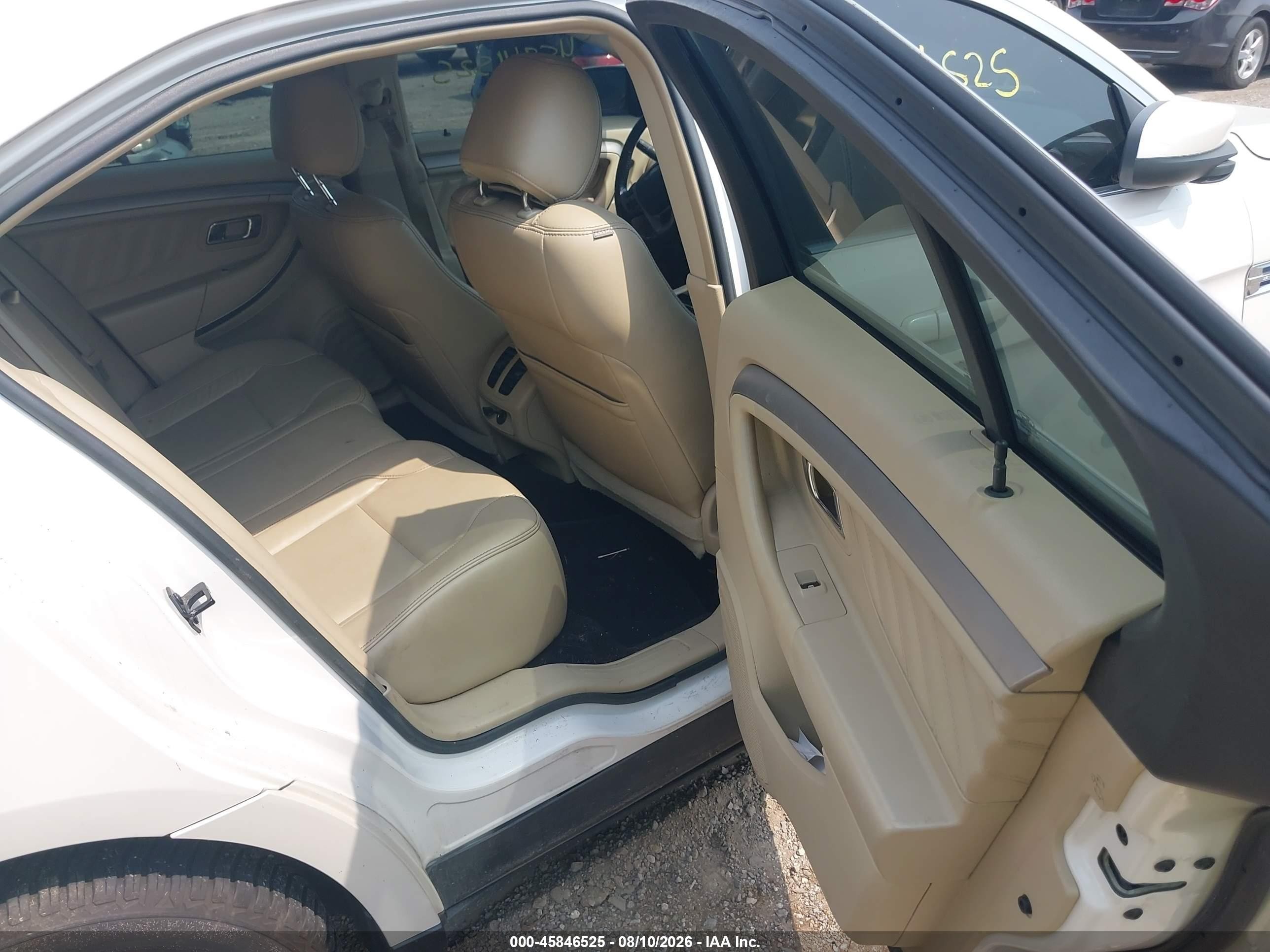 2013 Ford Taurus Sel White vin: 1FAHP2E84DG159776