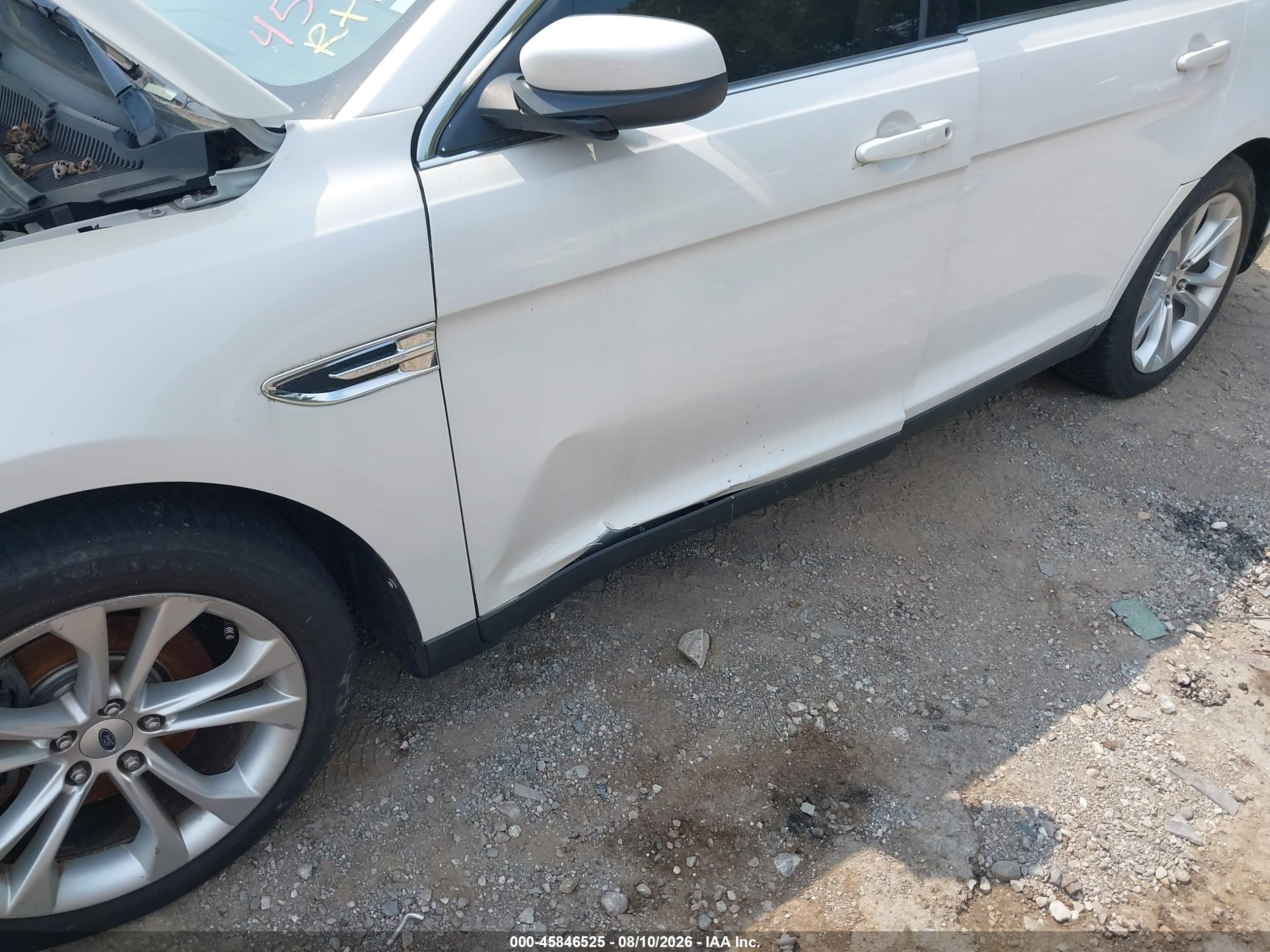 2013 Ford Taurus Sel White vin: 1FAHP2E84DG159776