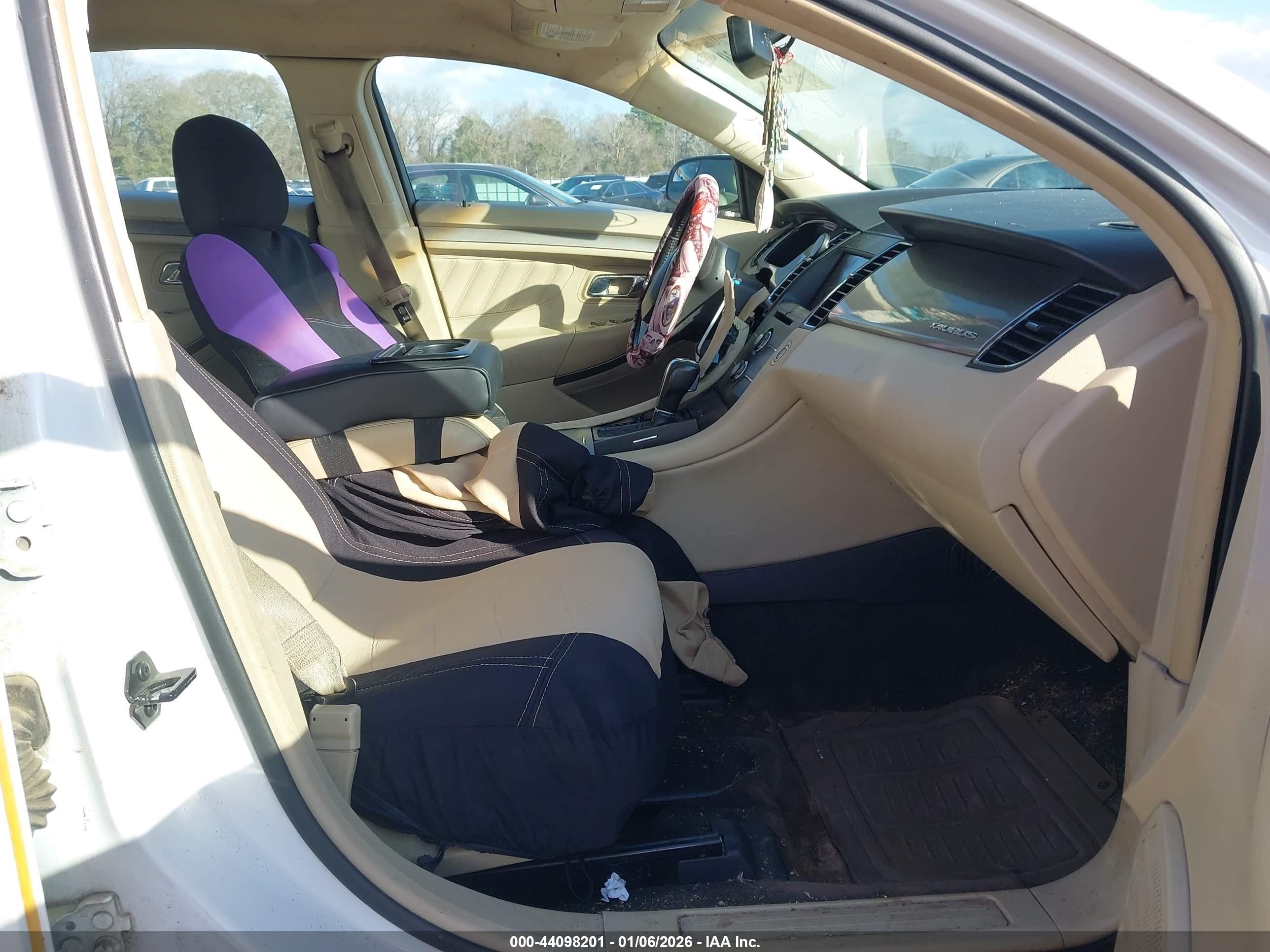 2013 Ford Taurus Sel White vin: 1FAHP2E84DG168624