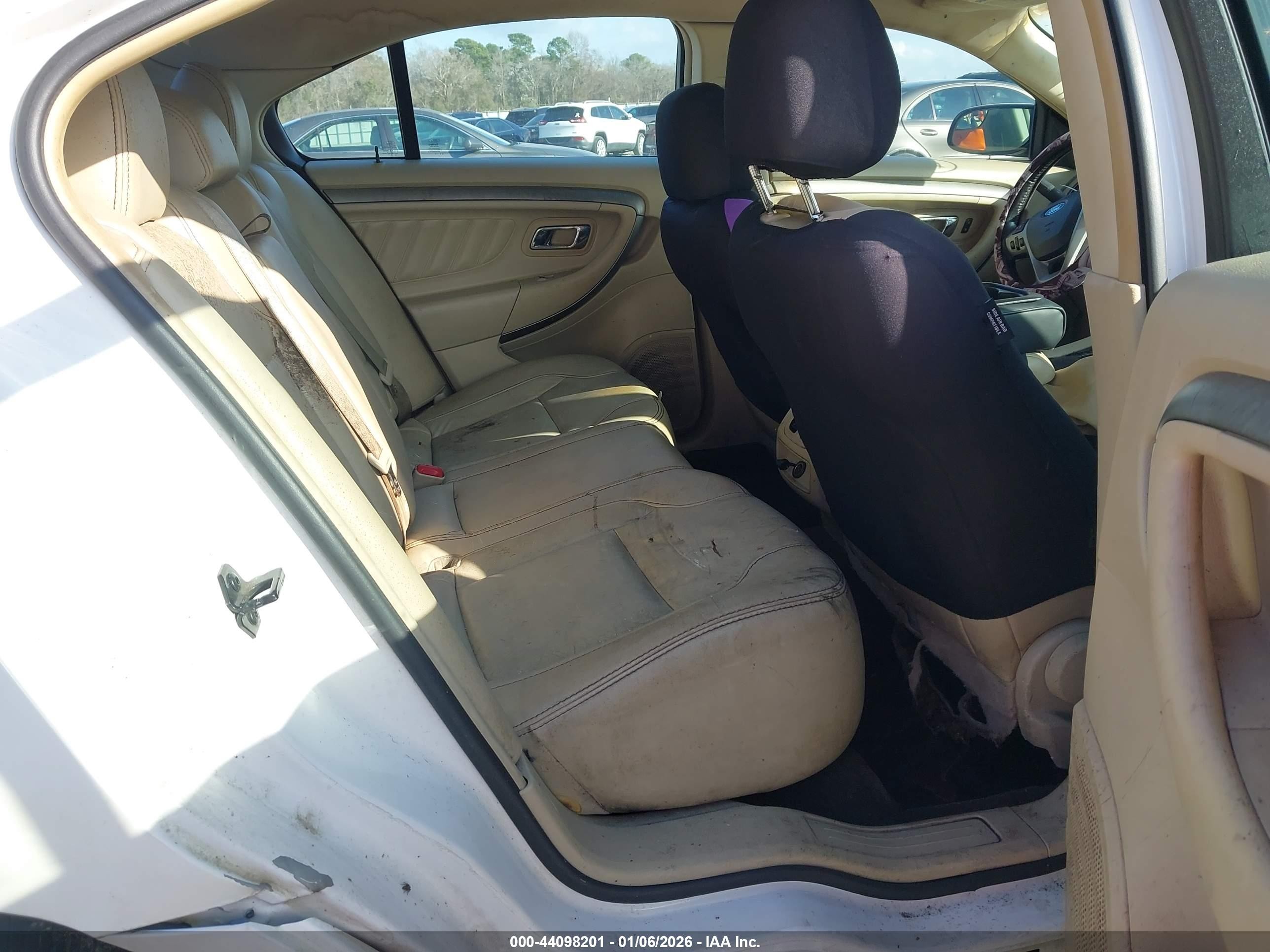 2013 Ford Taurus Sel White vin: 1FAHP2E84DG168624