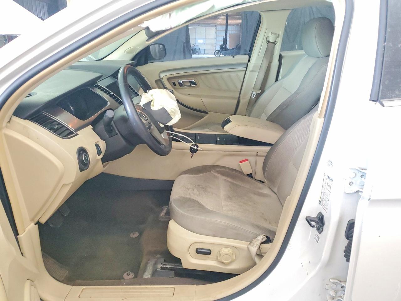 2013 Ford Taurus Sel White vin: 1FAHP2E84DG171572
