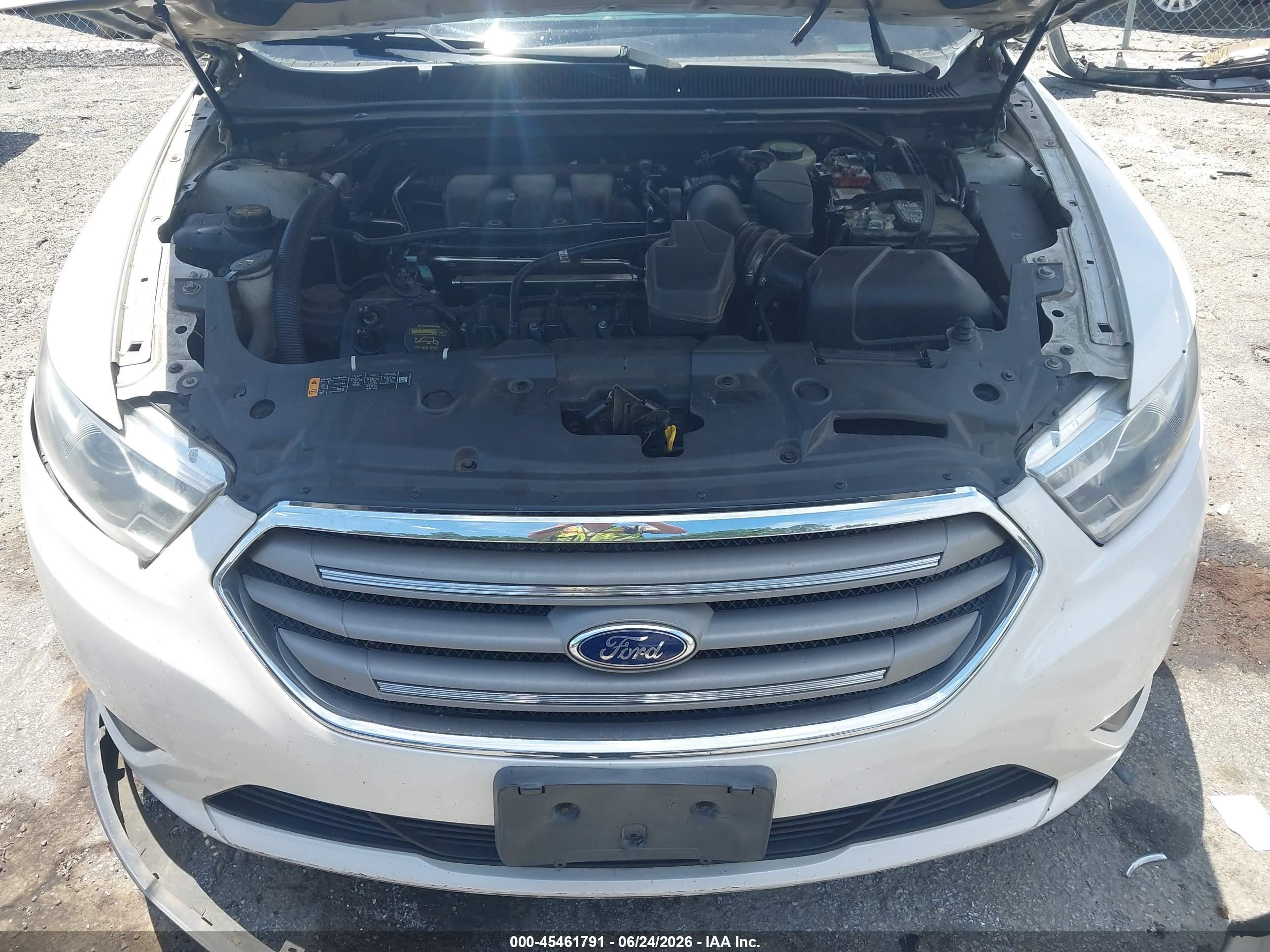 2014 Ford Taurus Sel White vin: 1FAHP2E84EG113320