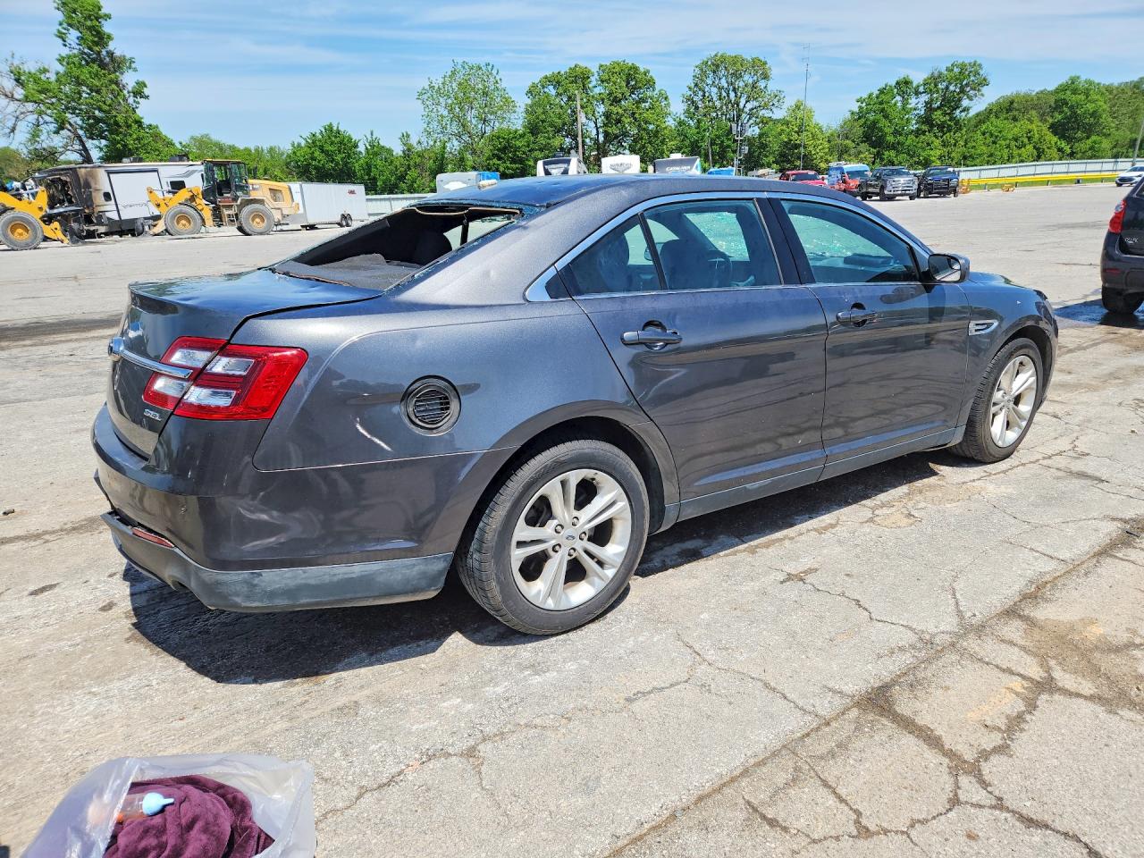 2015 Ford Taurus Sel Gray vin: 1FAHP2E84FG196085