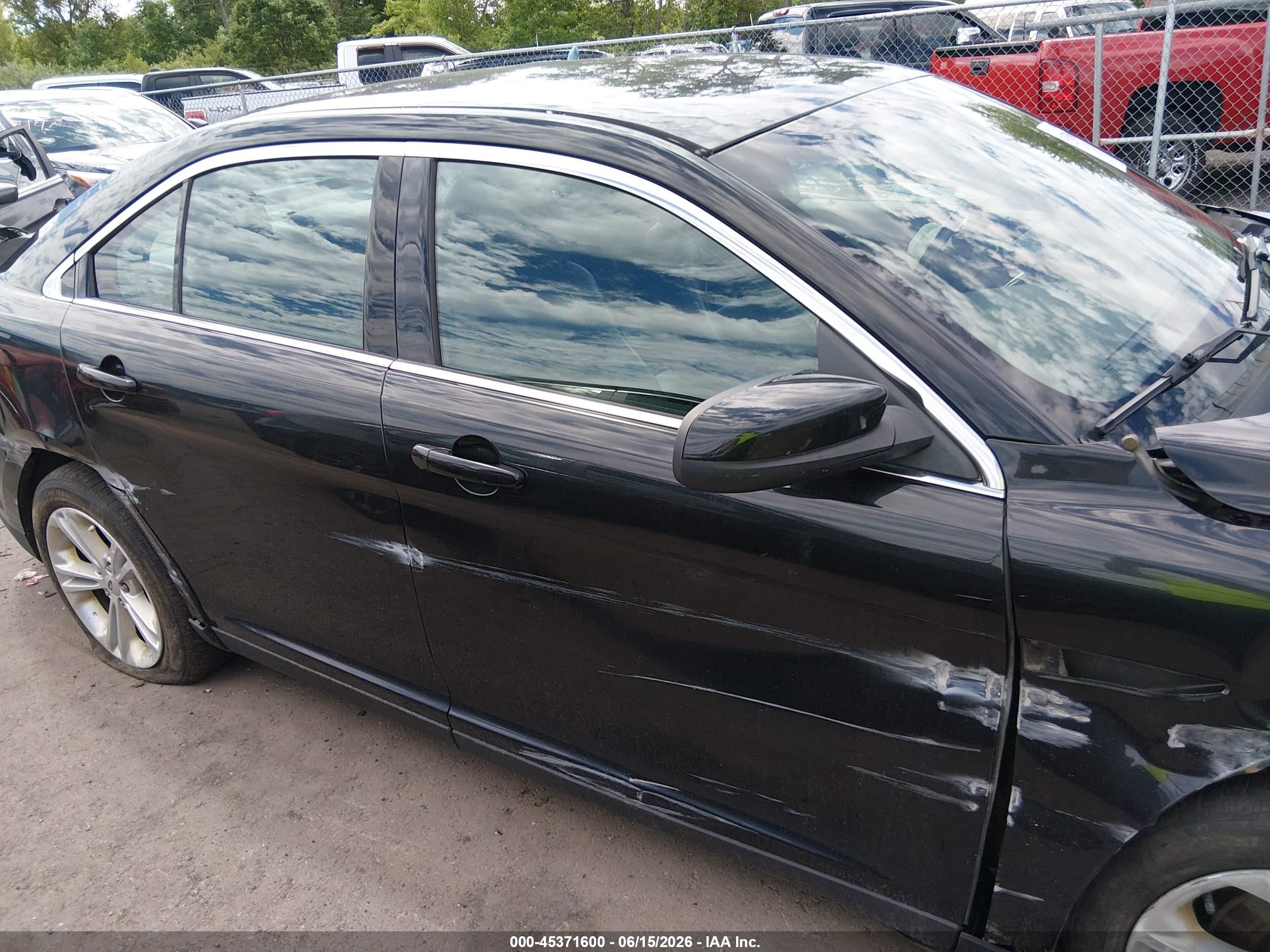 2013 Ford Taurus Sel Black vin: 1FAHP2E85DG122848