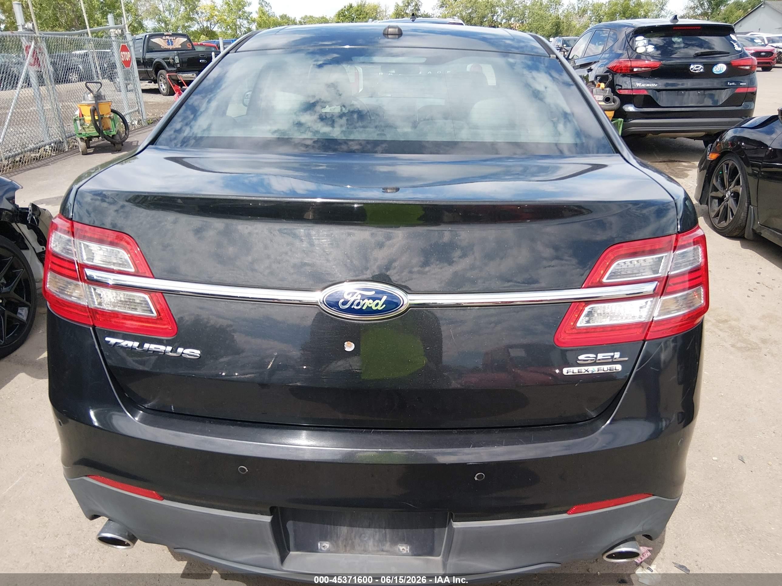 2013 Ford Taurus Sel Black vin: 1FAHP2E85DG122848