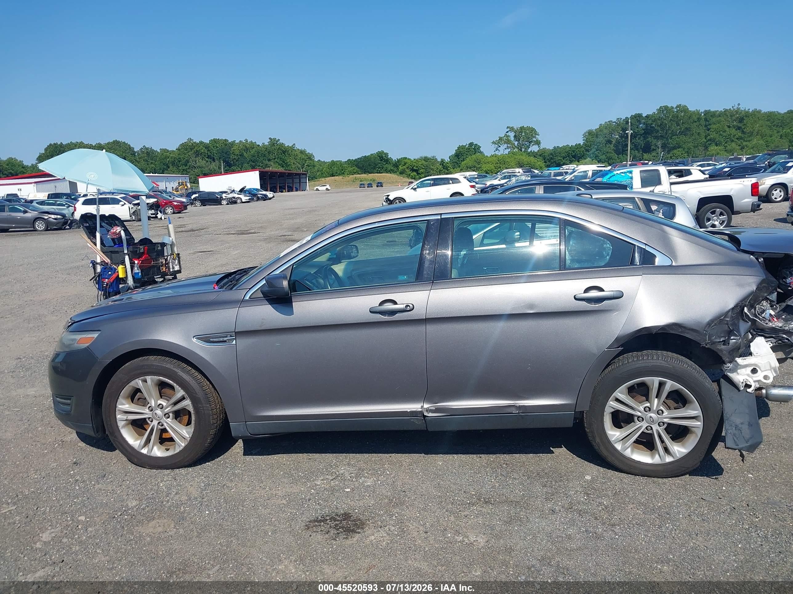 2013 Ford Taurus Sel Gray vin: 1FAHP2E85DG145093