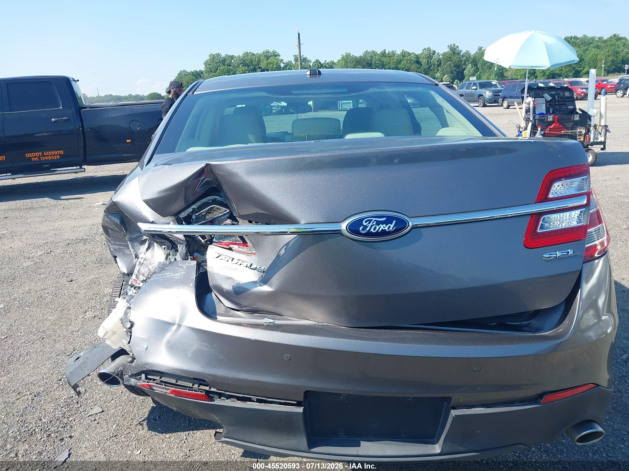 2013 Ford Taurus Sel Gray vin: 1FAHP2E85DG145093