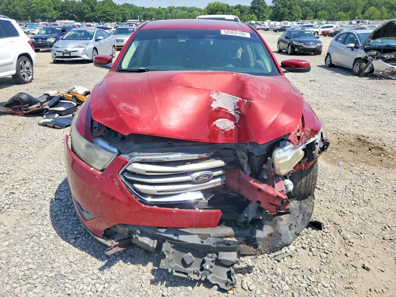 2014 Ford Taurus Sel Red vin: 1FAHP2E85EG130630