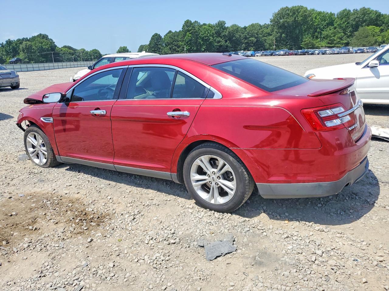 2014 Ford Taurus Sel Red vin: 1FAHP2E85EG130630
