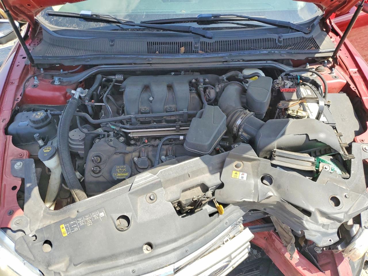2014 Ford Taurus Sel Red vin: 1FAHP2E85EG130630