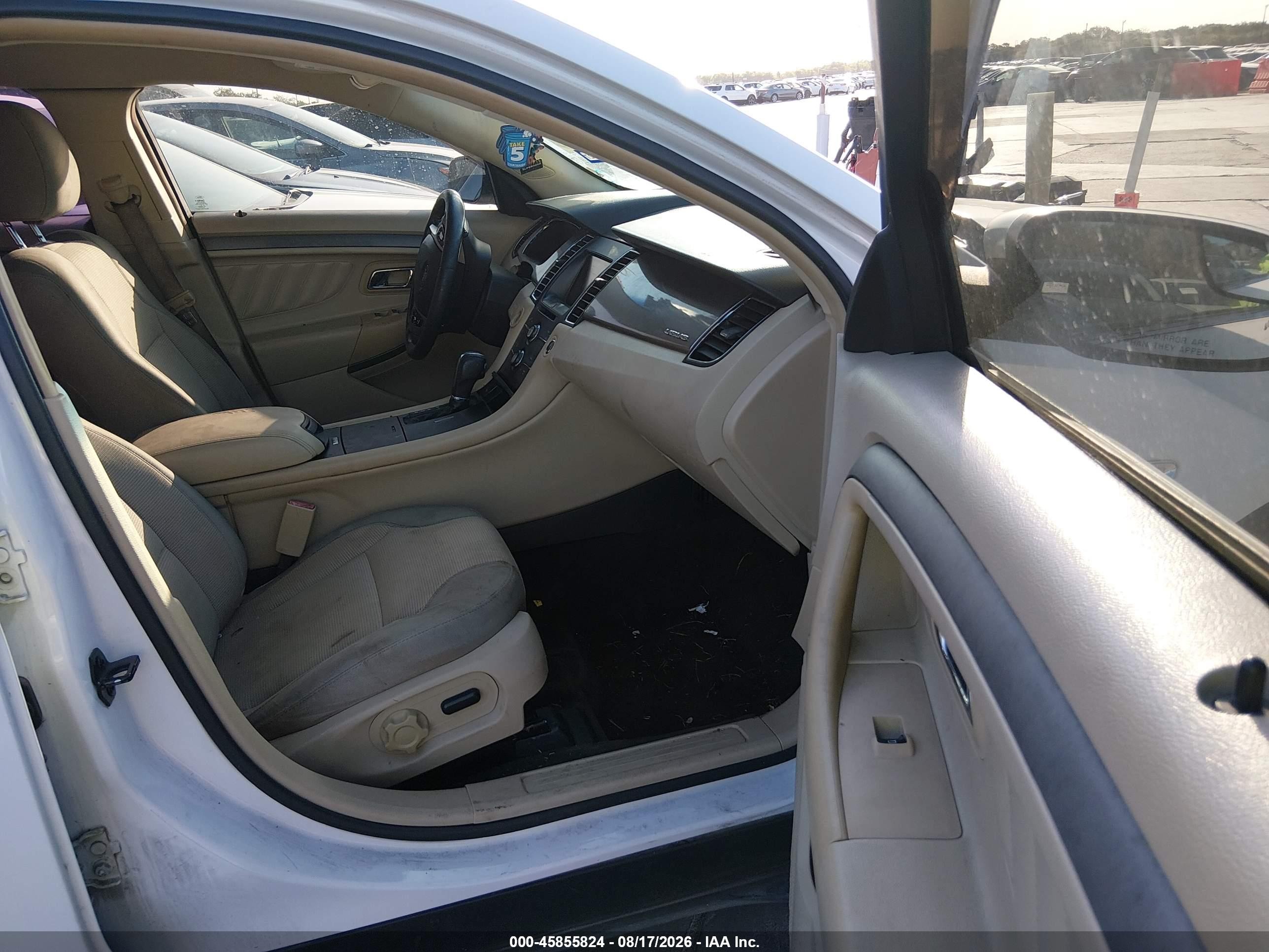 2014 Ford Taurus Sel White vin: 1FAHP2E85EG137531