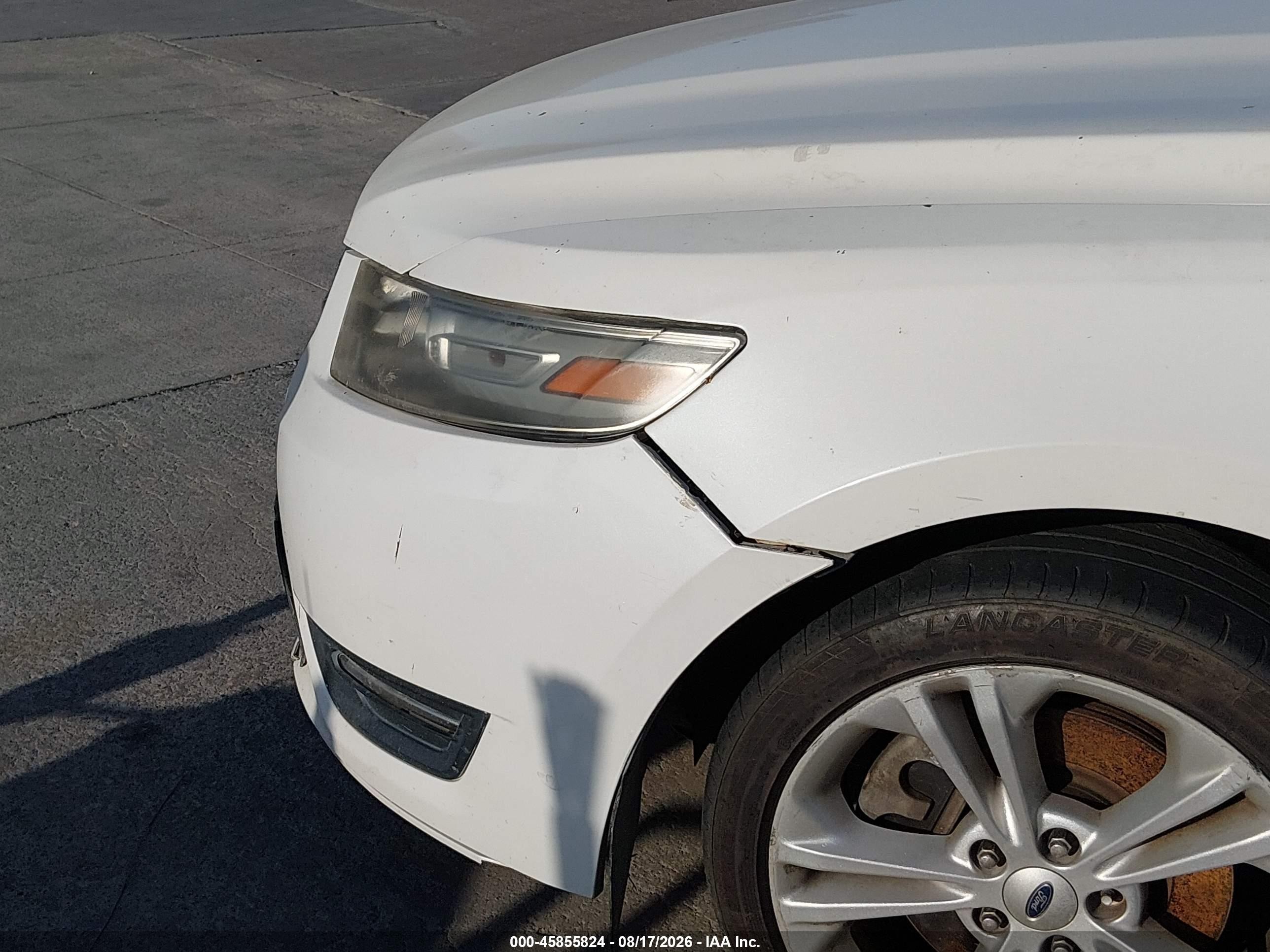 2014 Ford Taurus Sel White vin: 1FAHP2E85EG137531