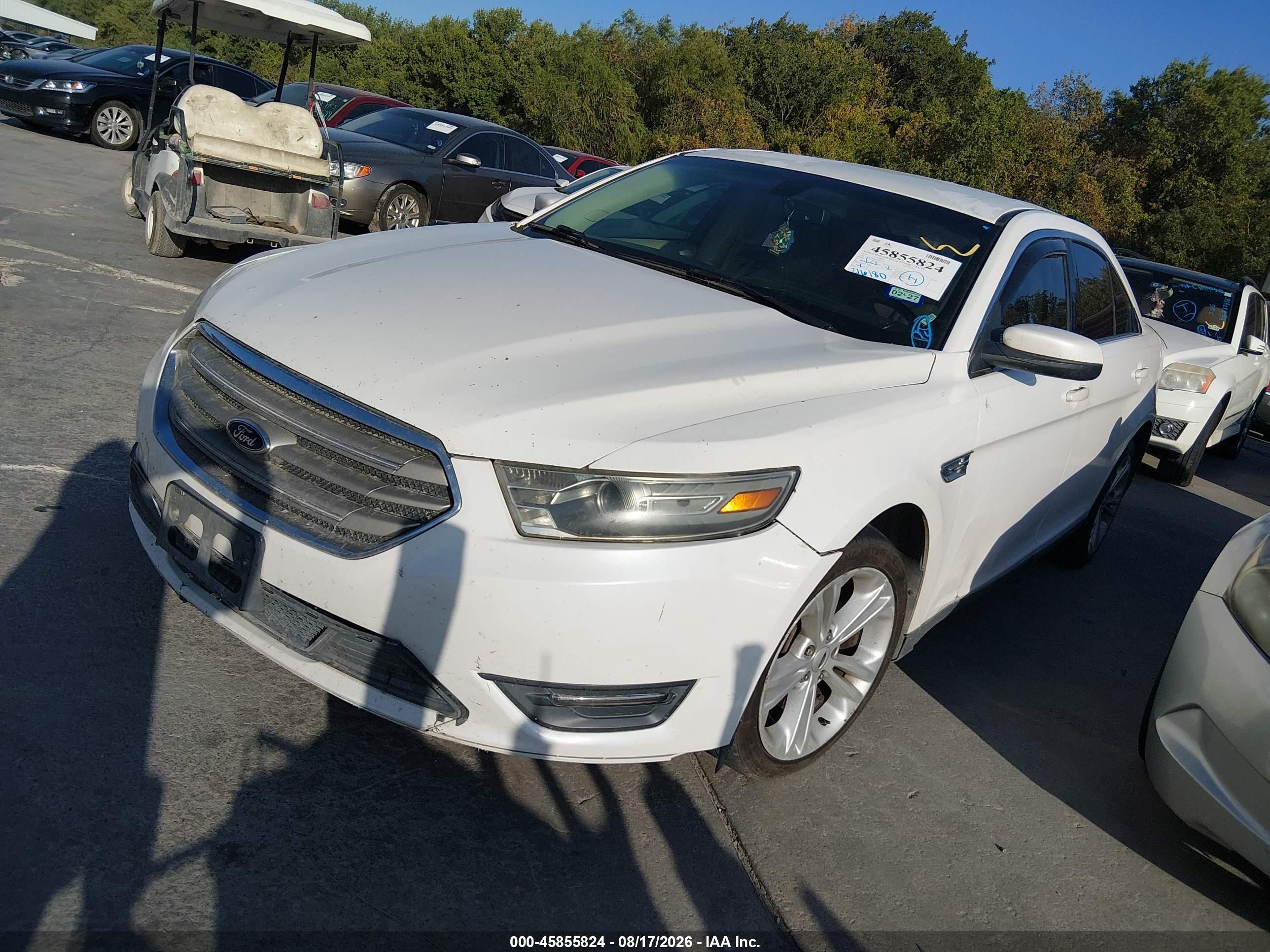 2014 Ford Taurus Sel White vin: 1FAHP2E85EG137531