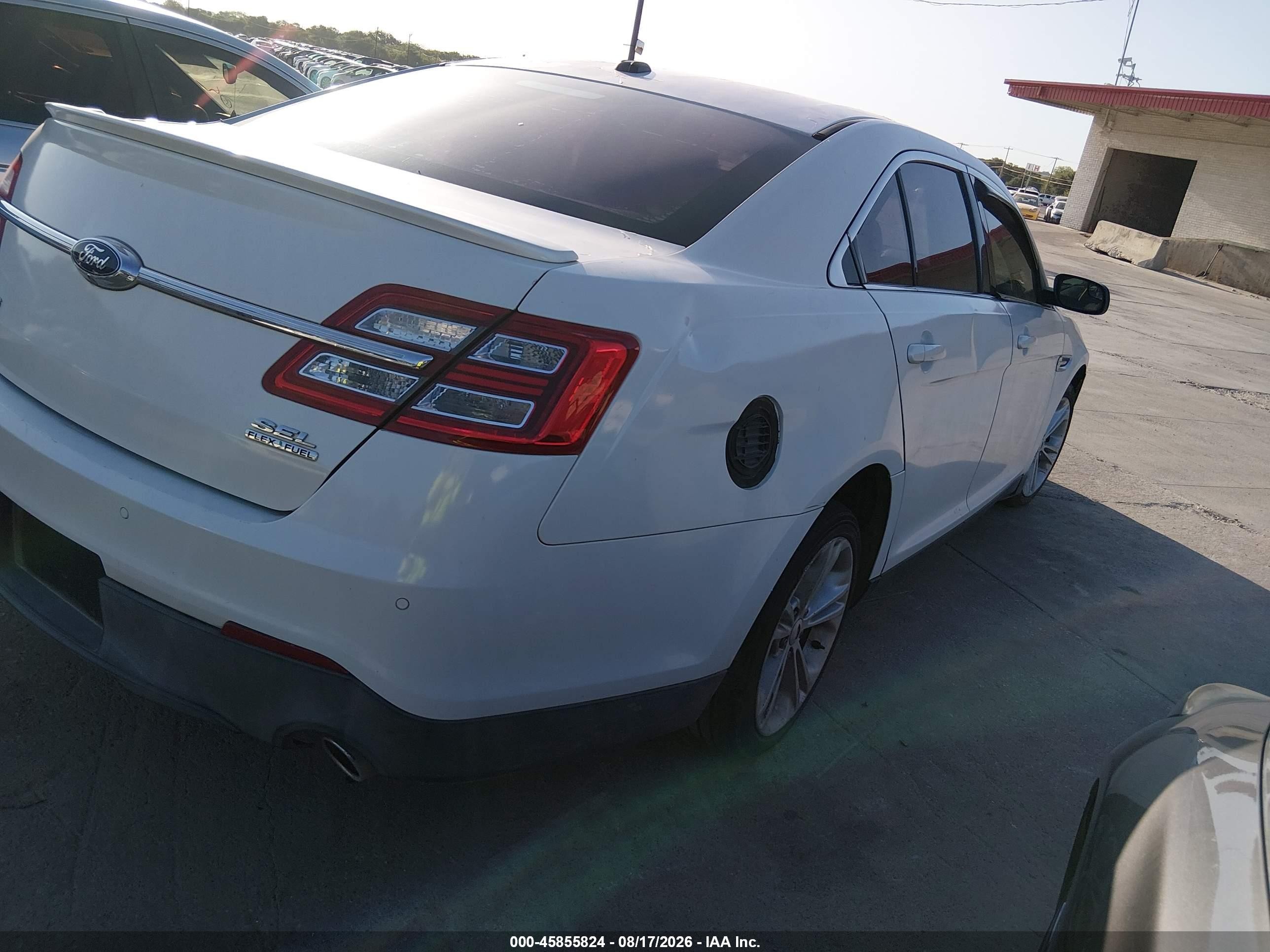 2014 Ford Taurus Sel White vin: 1FAHP2E85EG137531