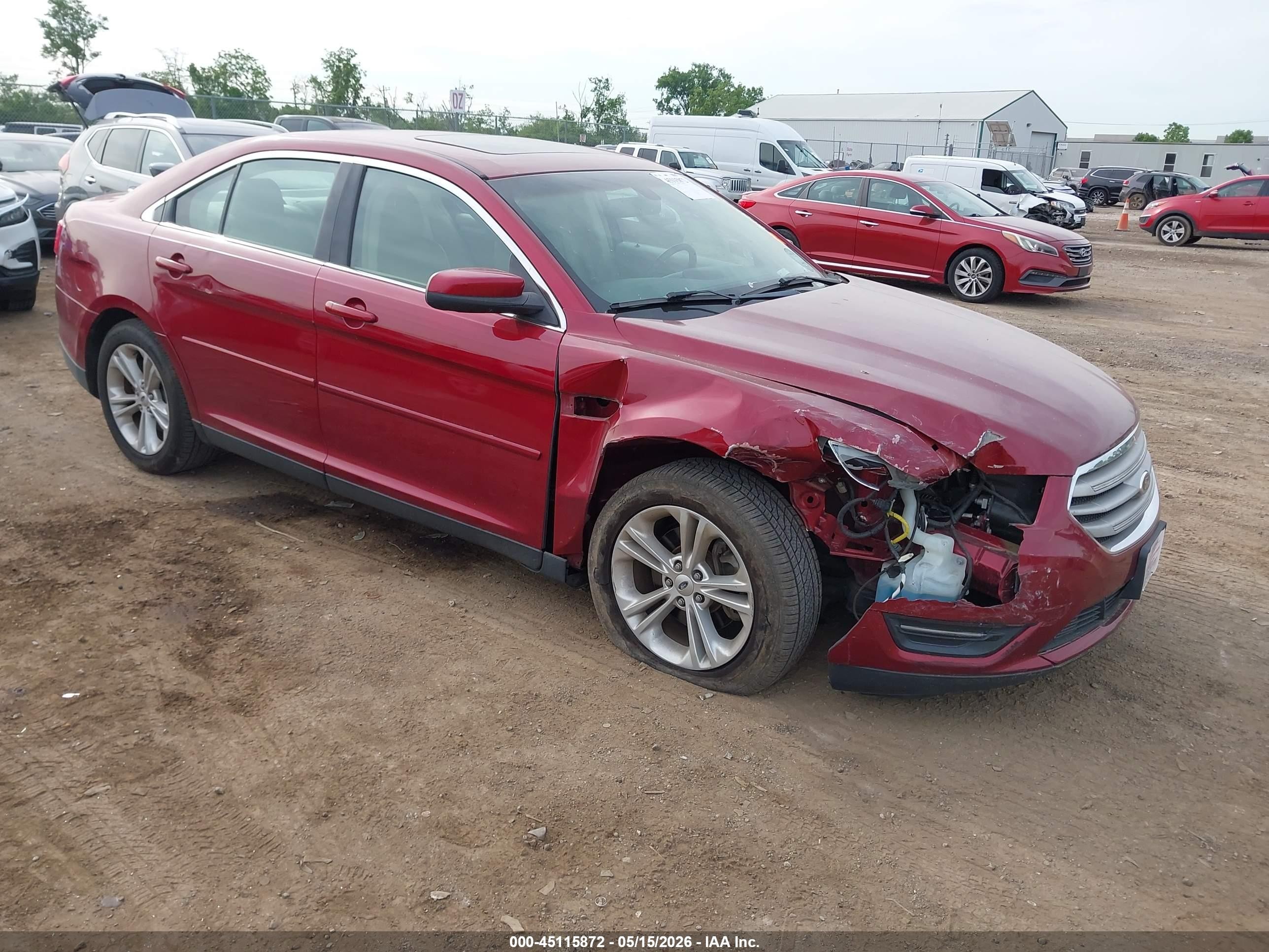 2014 Ford Taurus Sel Burgundy vin: 1FAHP2E85EG140252