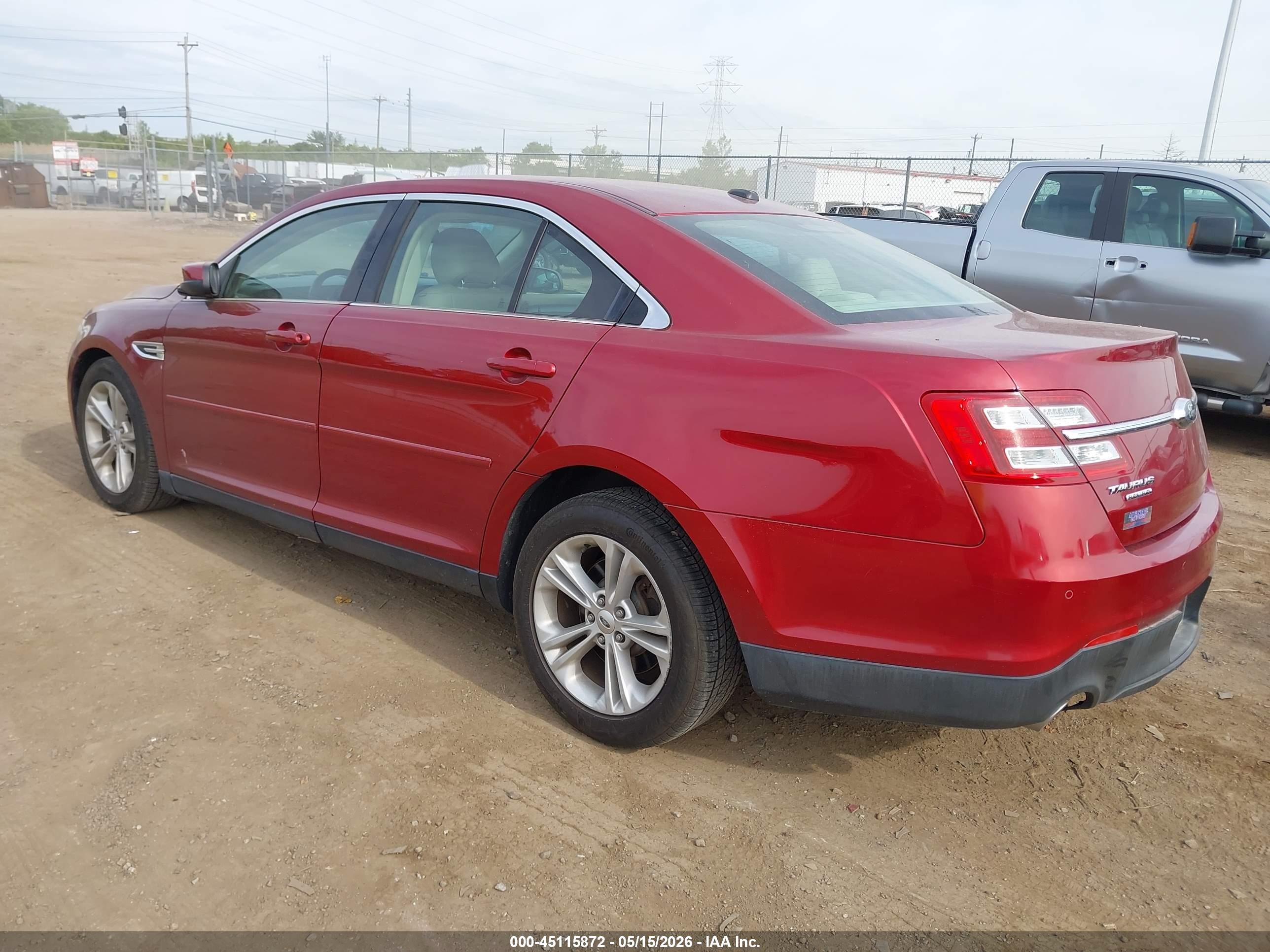 2014 Ford Taurus Sel Burgundy vin: 1FAHP2E85EG140252