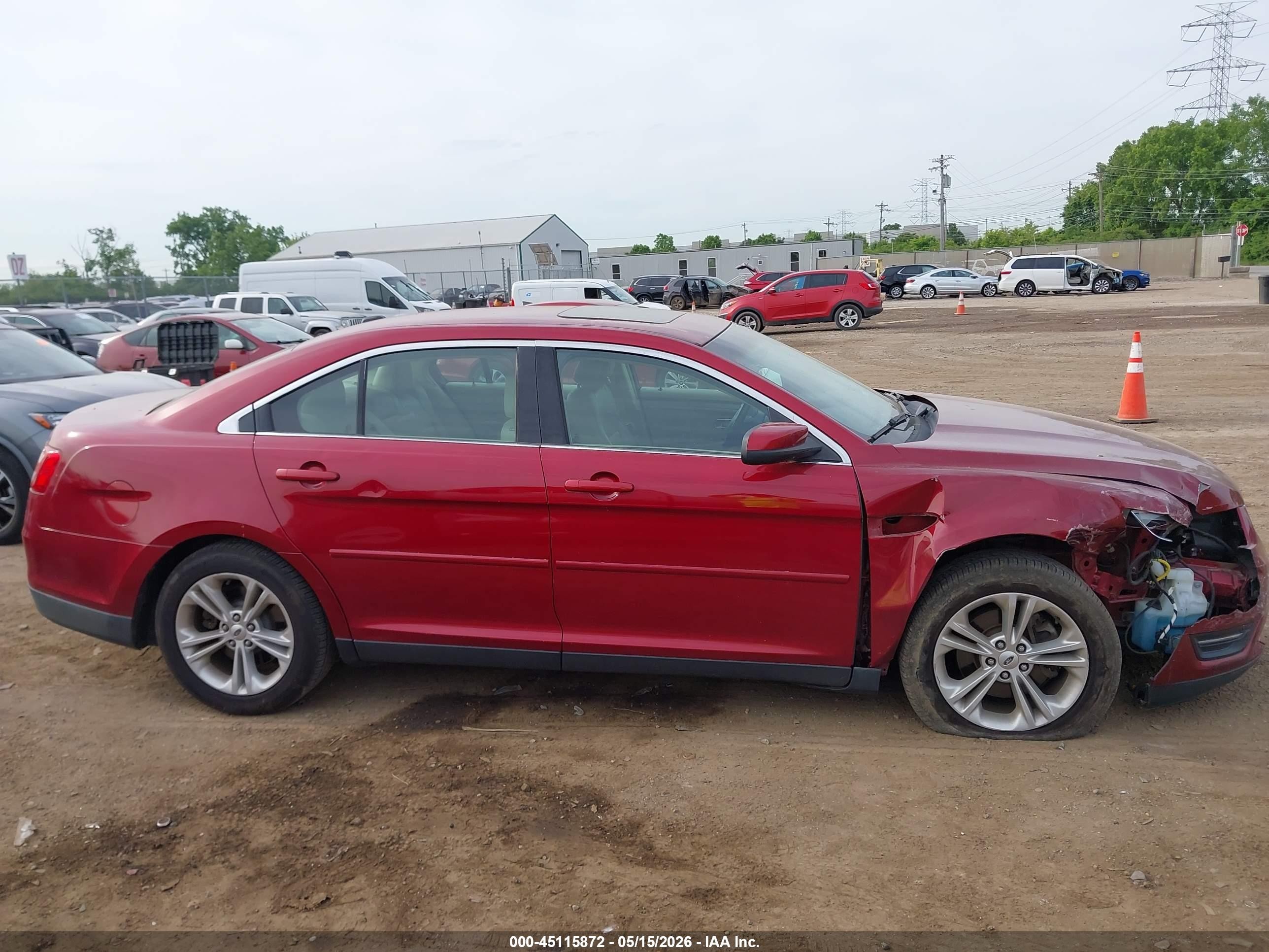 2014 Ford Taurus Sel Burgundy vin: 1FAHP2E85EG140252