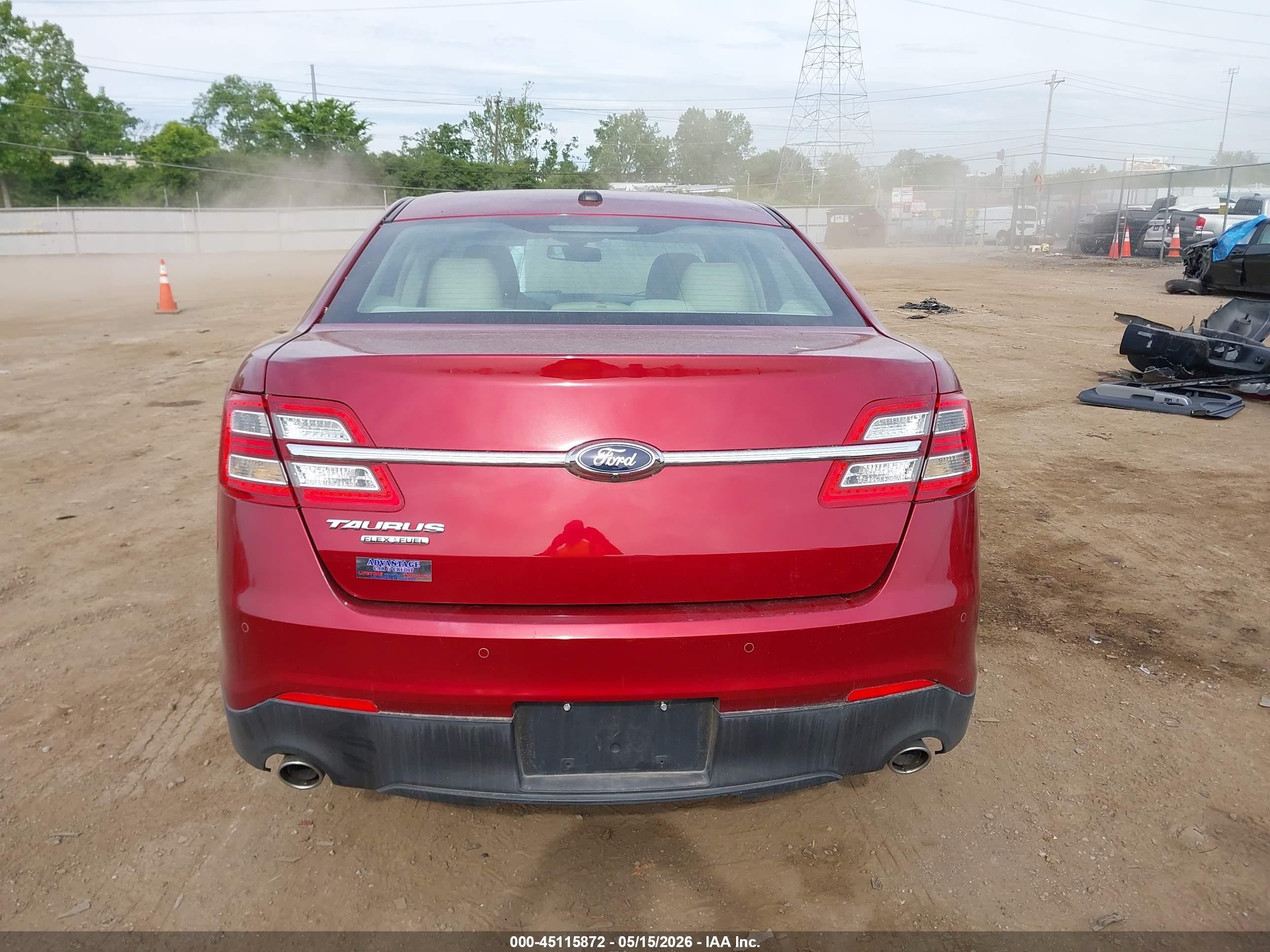 2014 Ford Taurus Sel Burgundy vin: 1FAHP2E85EG140252