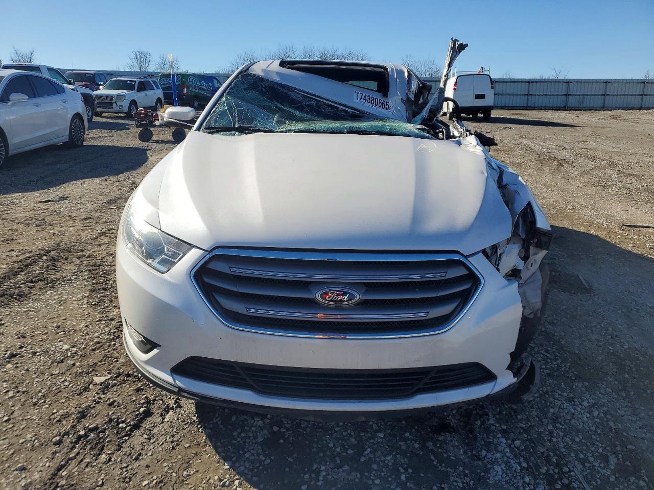 2015 Ford Taurus Sel White vin: 1FAHP2E85FG195799
