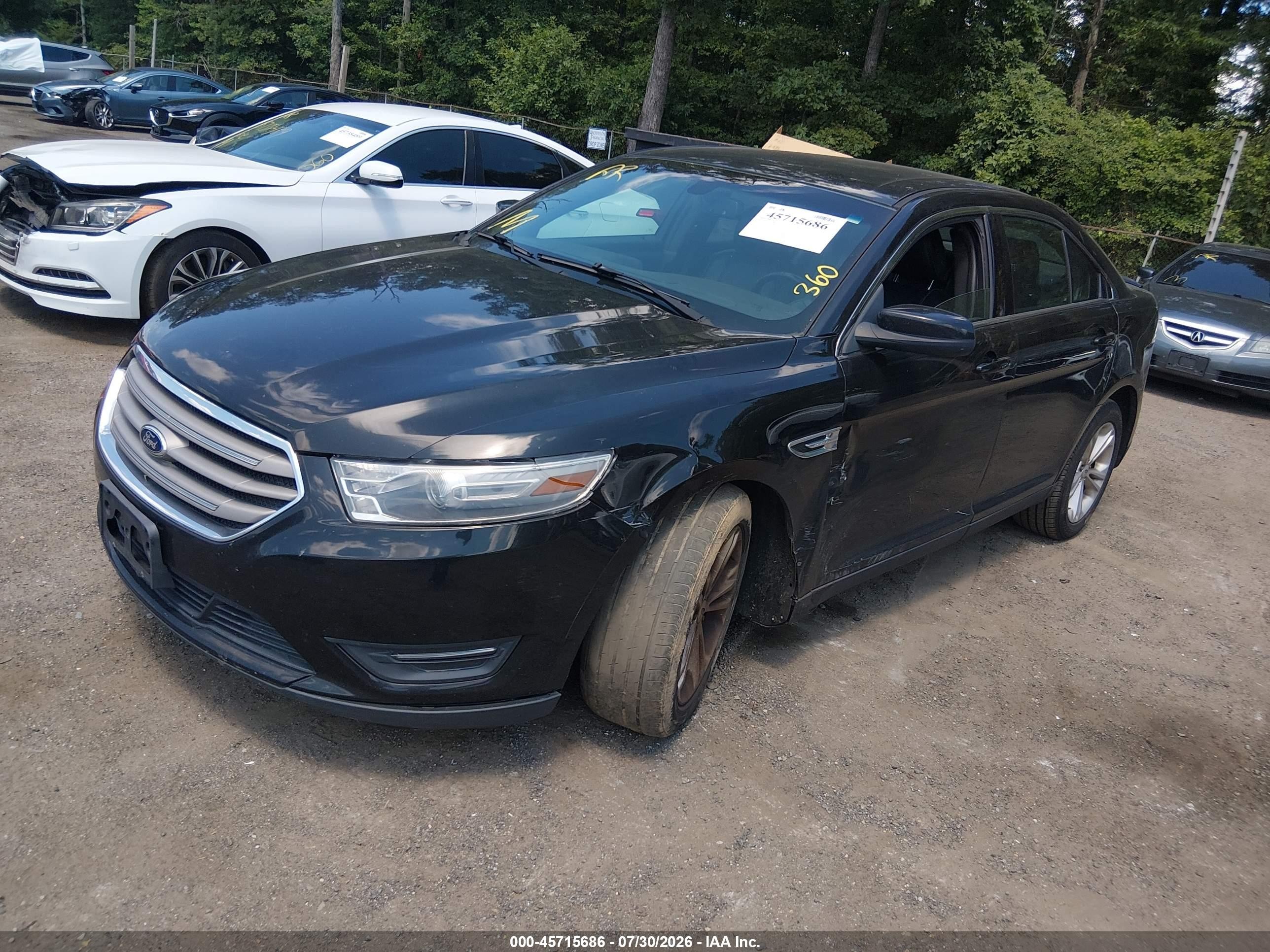 2013 Ford Taurus Sel Черный vin: 1FAHP2E86DG137732