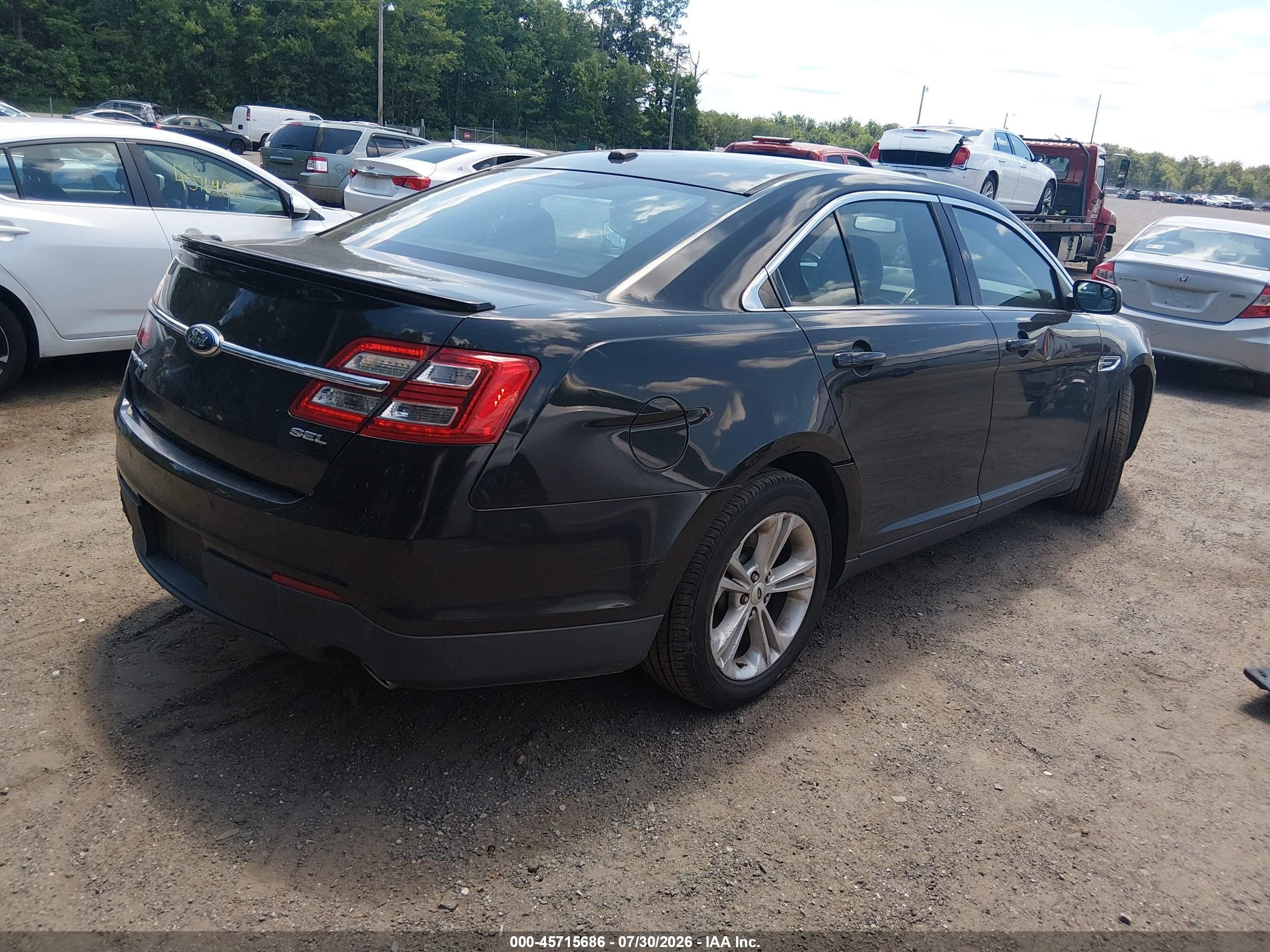 2013 Ford Taurus Sel Черный vin: 1FAHP2E86DG137732