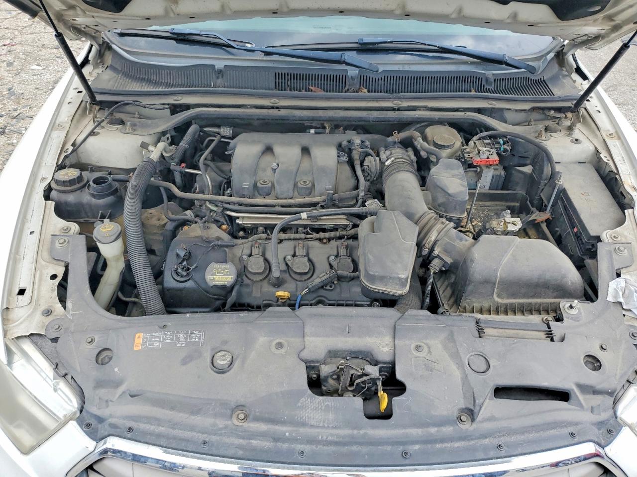 2013 Ford Taurus Sel White vin: 1FAHP2E86DG153851