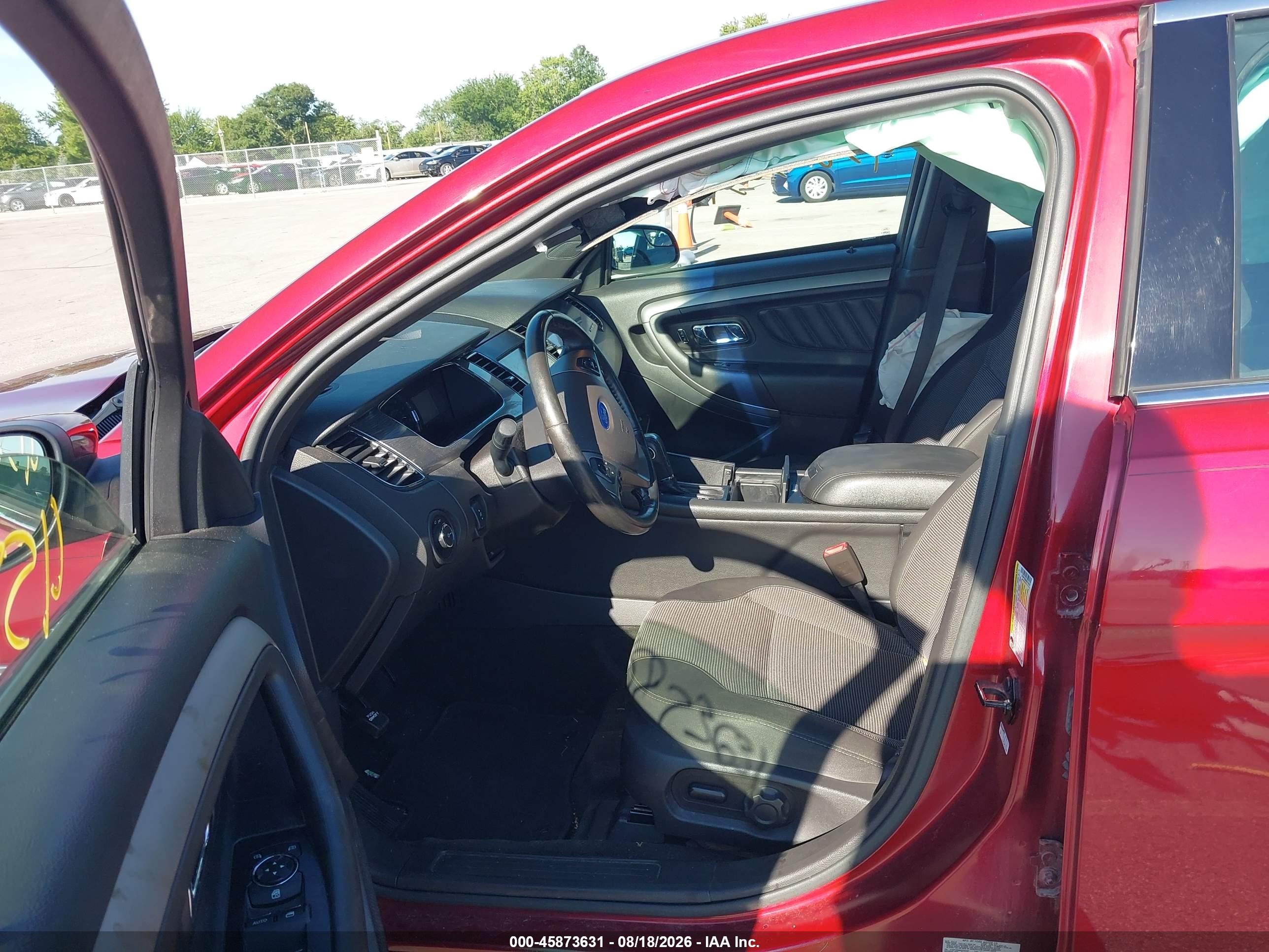 2013 Ford Taurus Sel Red vin: 1FAHP2E86DG216527