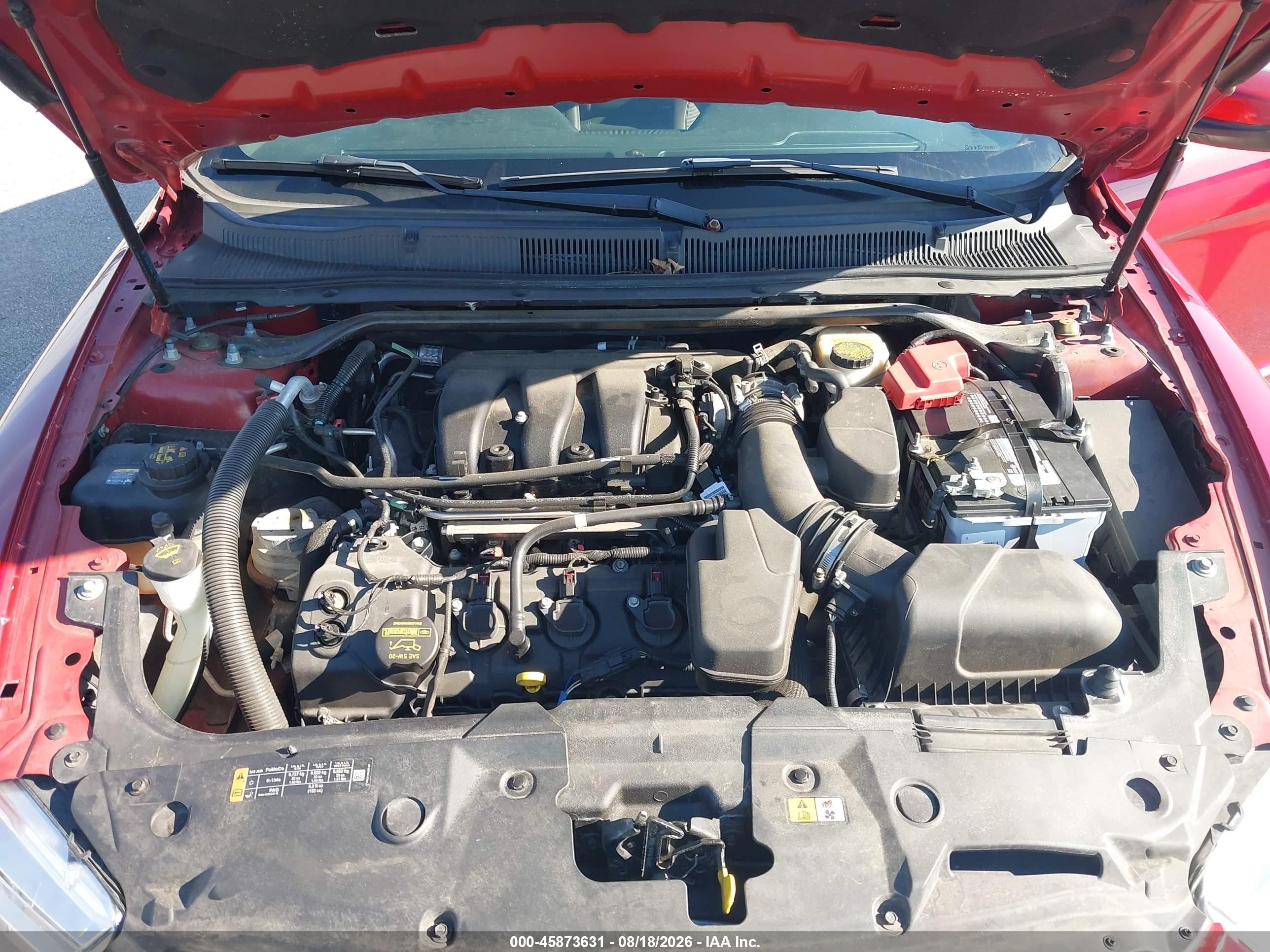 2013 Ford Taurus Sel Red vin: 1FAHP2E86DG216527