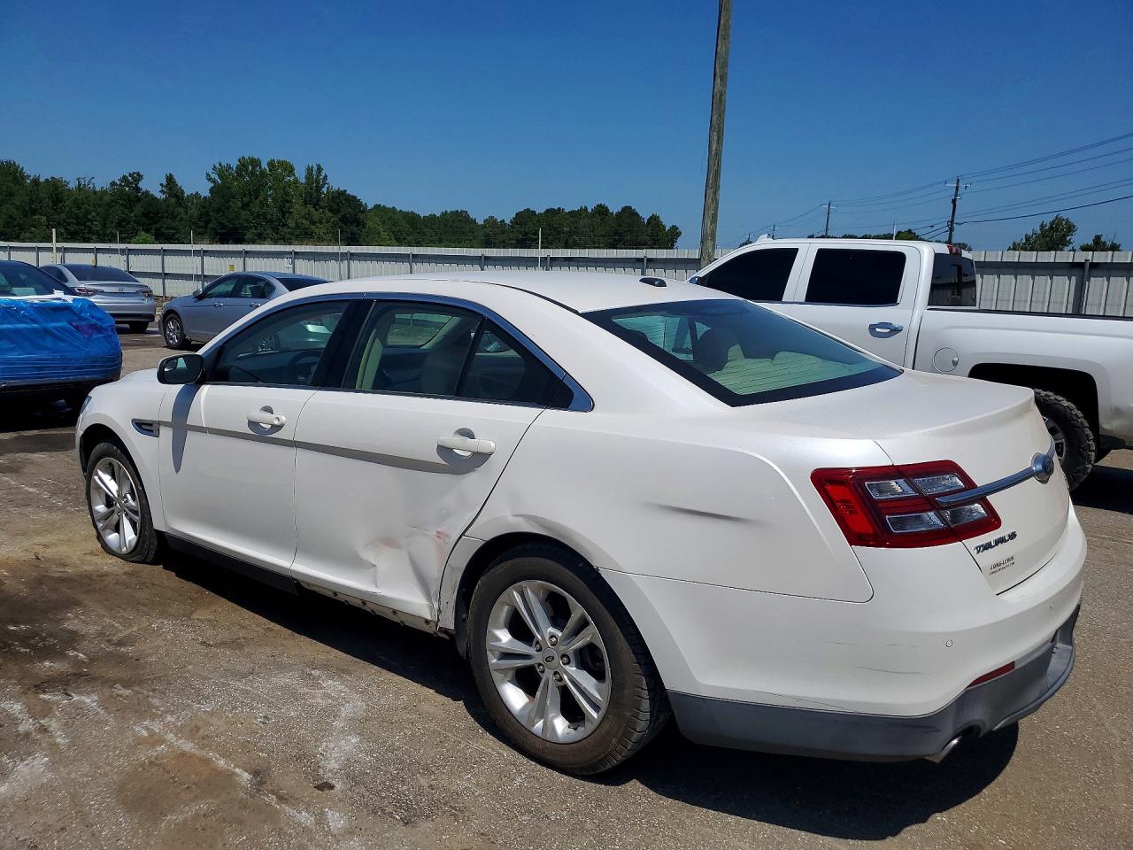 2014 Ford Taurus Sel White vin: 1FAHP2E86EG112802