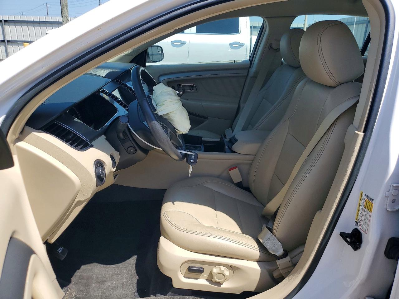 2014 Ford Taurus Sel White vin: 1FAHP2E86EG112802