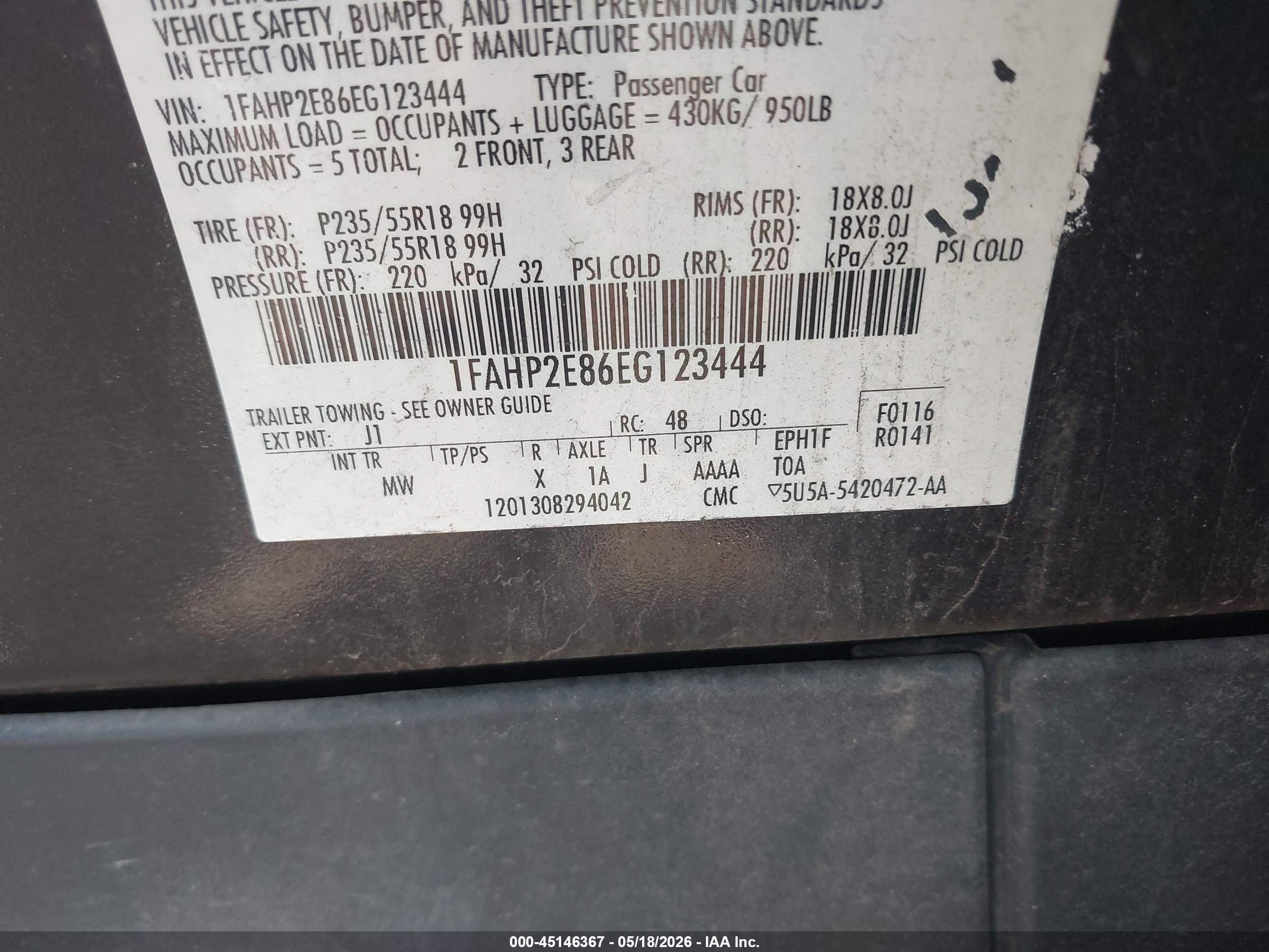 2014 Ford Taurus Sel Purple vin: 1FAHP2E86EG123444