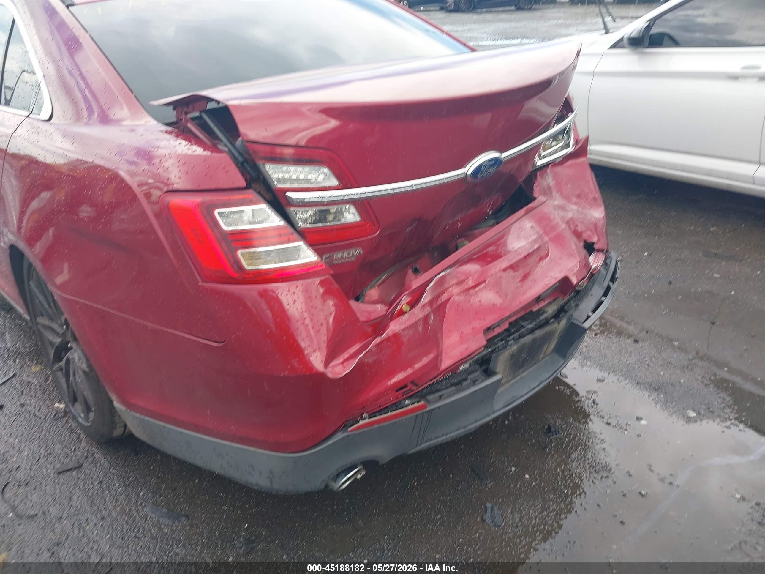 2014 Ford Taurus Sel Red vin: 1FAHP2E86EG136551