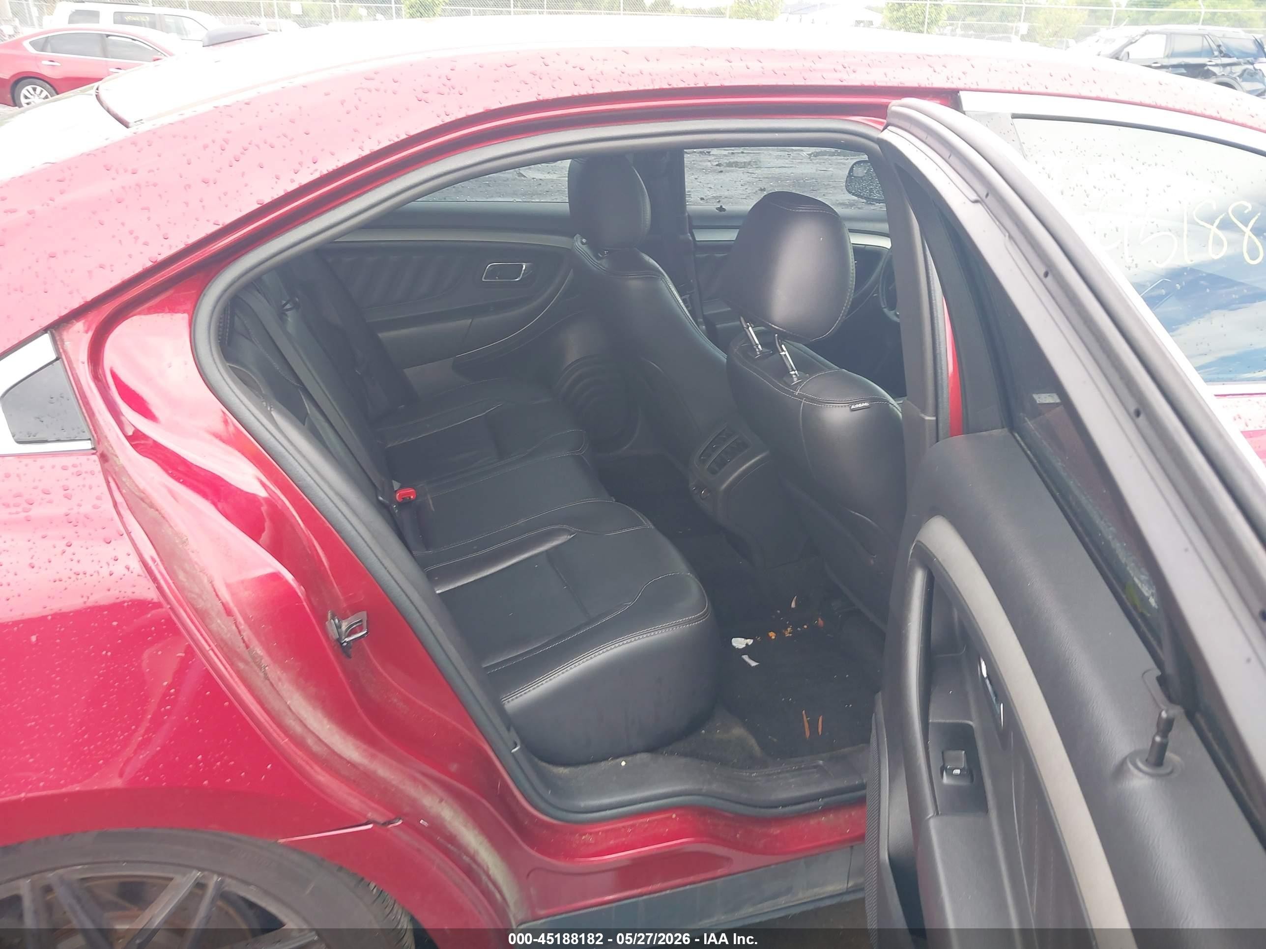 2014 Ford Taurus Sel Red vin: 1FAHP2E86EG136551