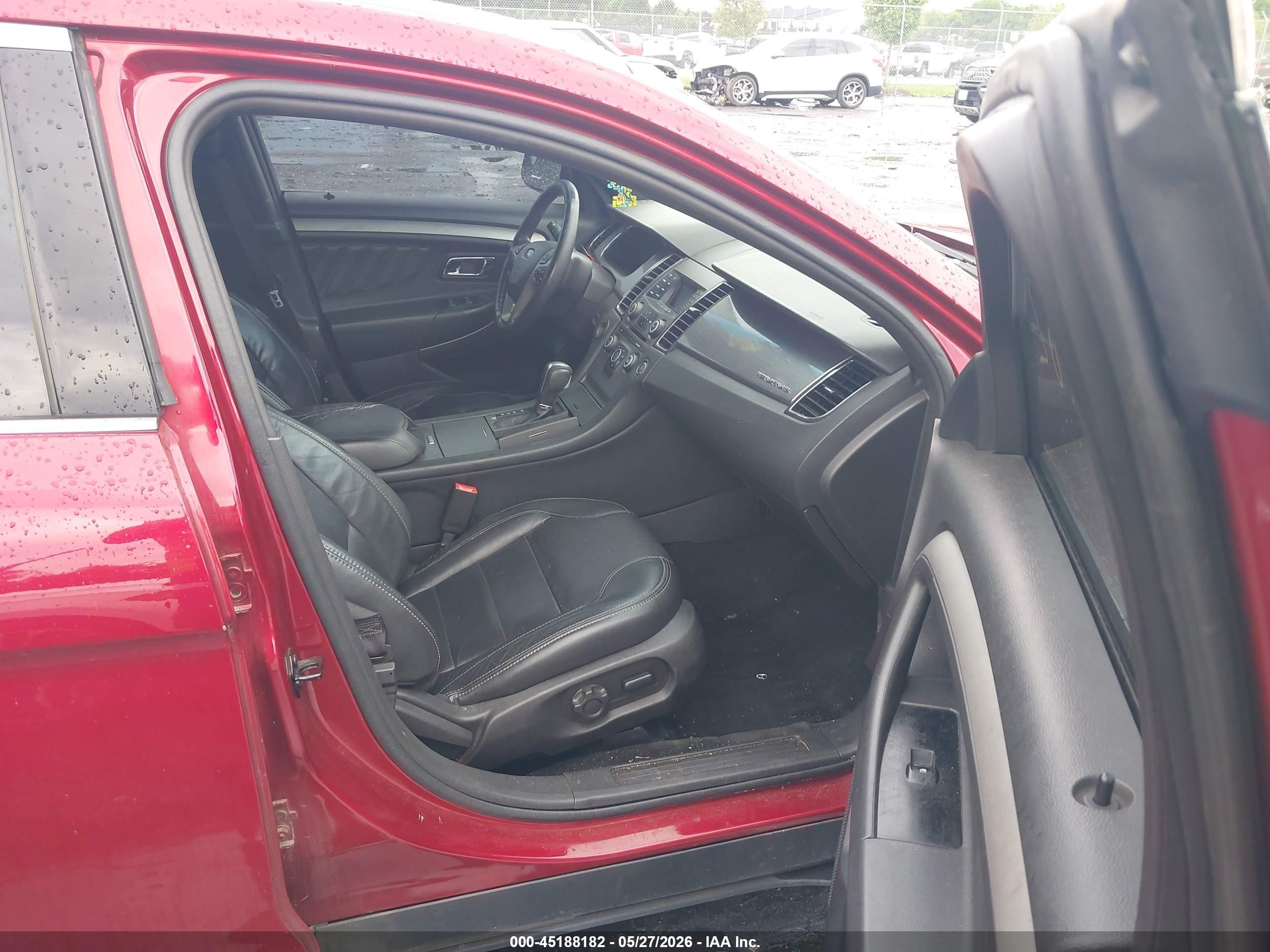 2014 Ford Taurus Sel Red vin: 1FAHP2E86EG136551