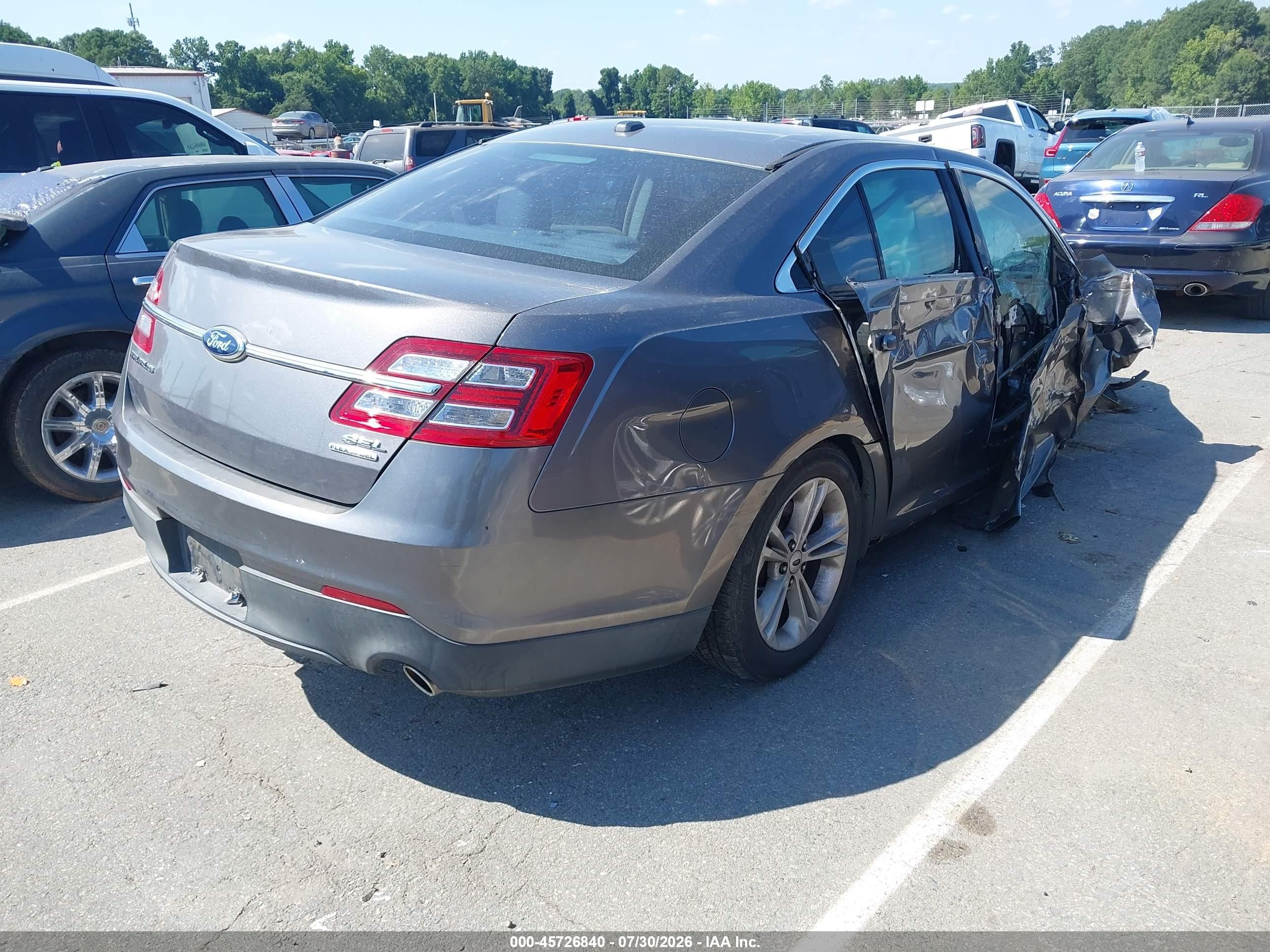 2014 Ford Taurus Sel Gray vin: 1FAHP2E86EG155844